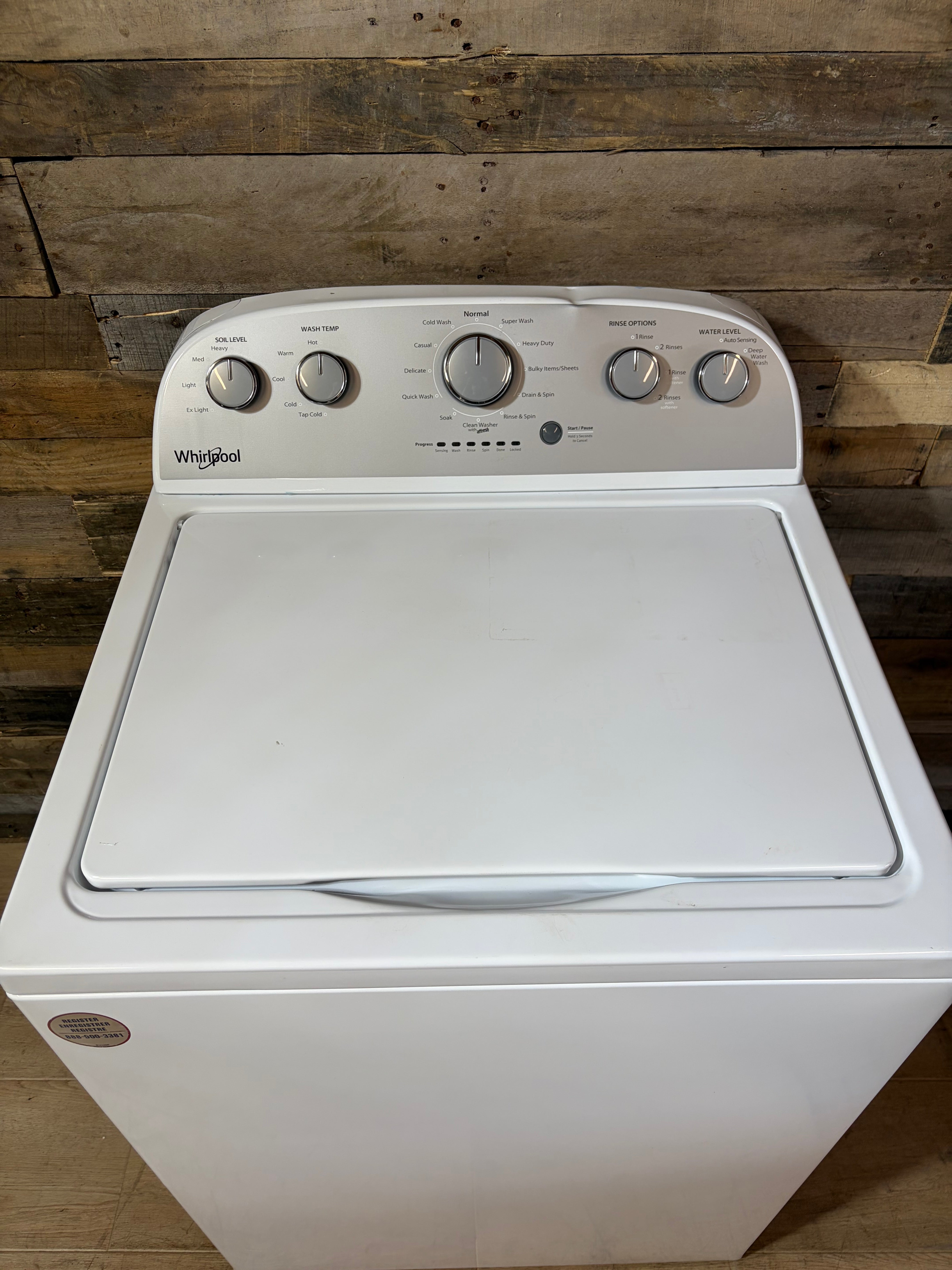 Whirlpool Grey Face Top Load Washer