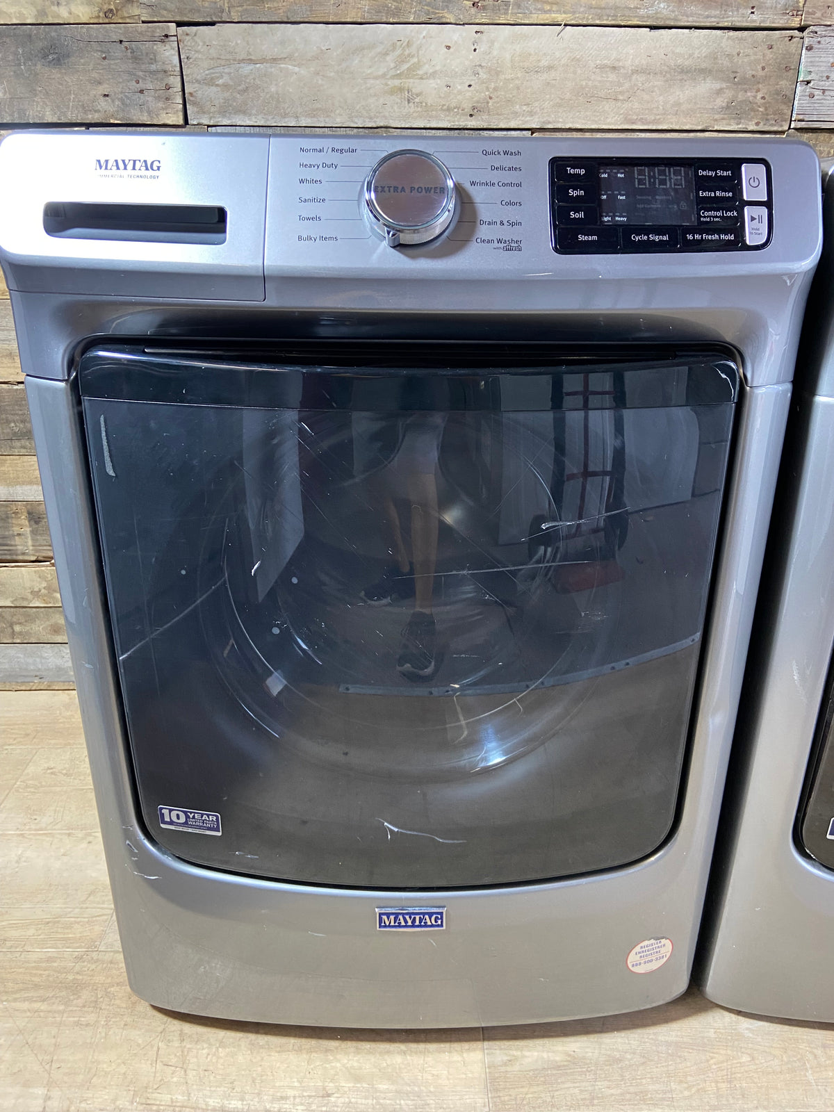 Maytag Stainless Steel Extra Power Front Load Washer & Dryer Set