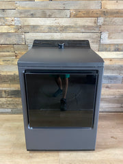 LG 7.3-cu ft Vented Electric Dryer with Steam Cycle (Matte Black)
