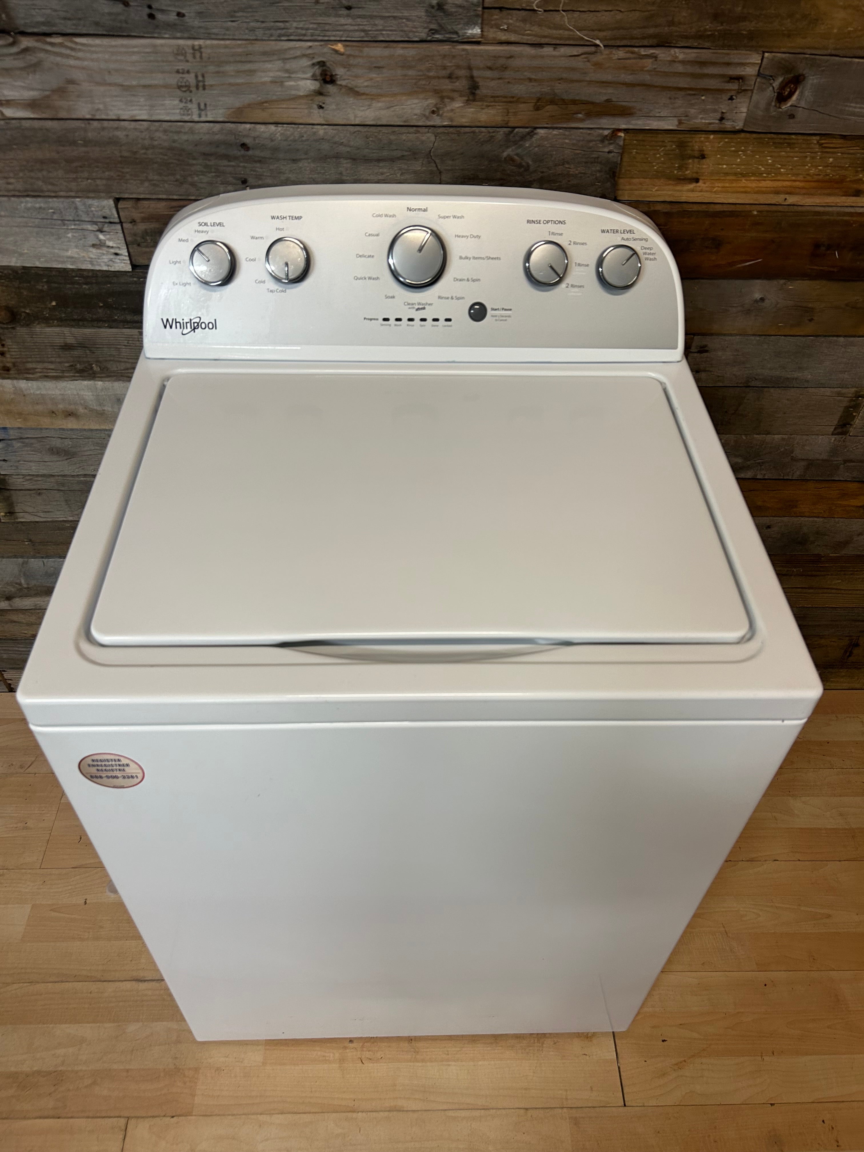 Whirlpool Grey Face Top Load Washer
