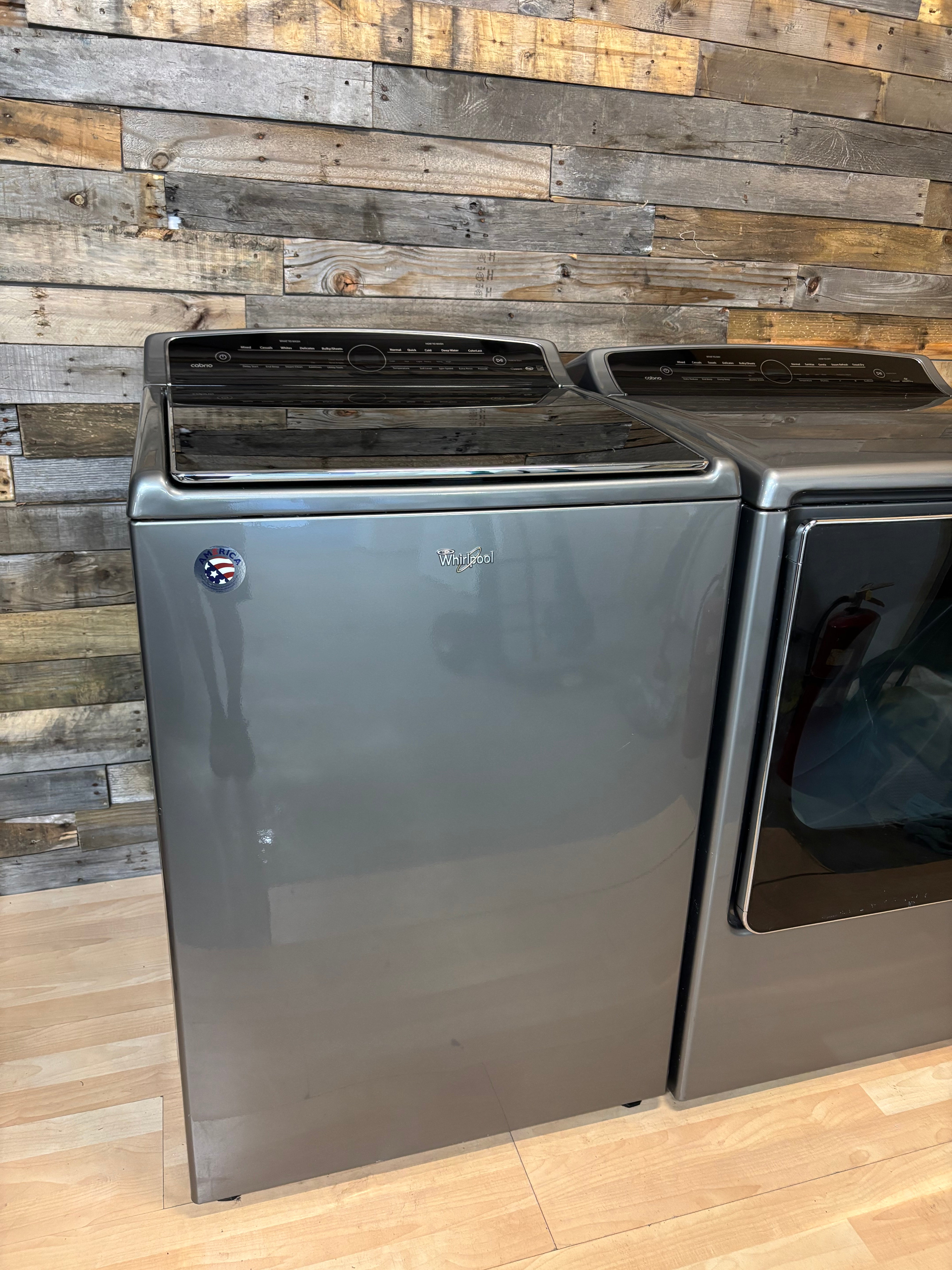 Grey Whirlpool Cabrio Top Load Set