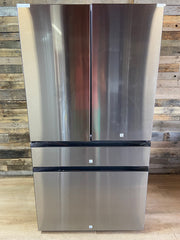 Bespoke 36 in. 29 cu. ft. Standard Depth 4-Door French Door Smart Refrigerator in Stainless Steel with Beverage Center