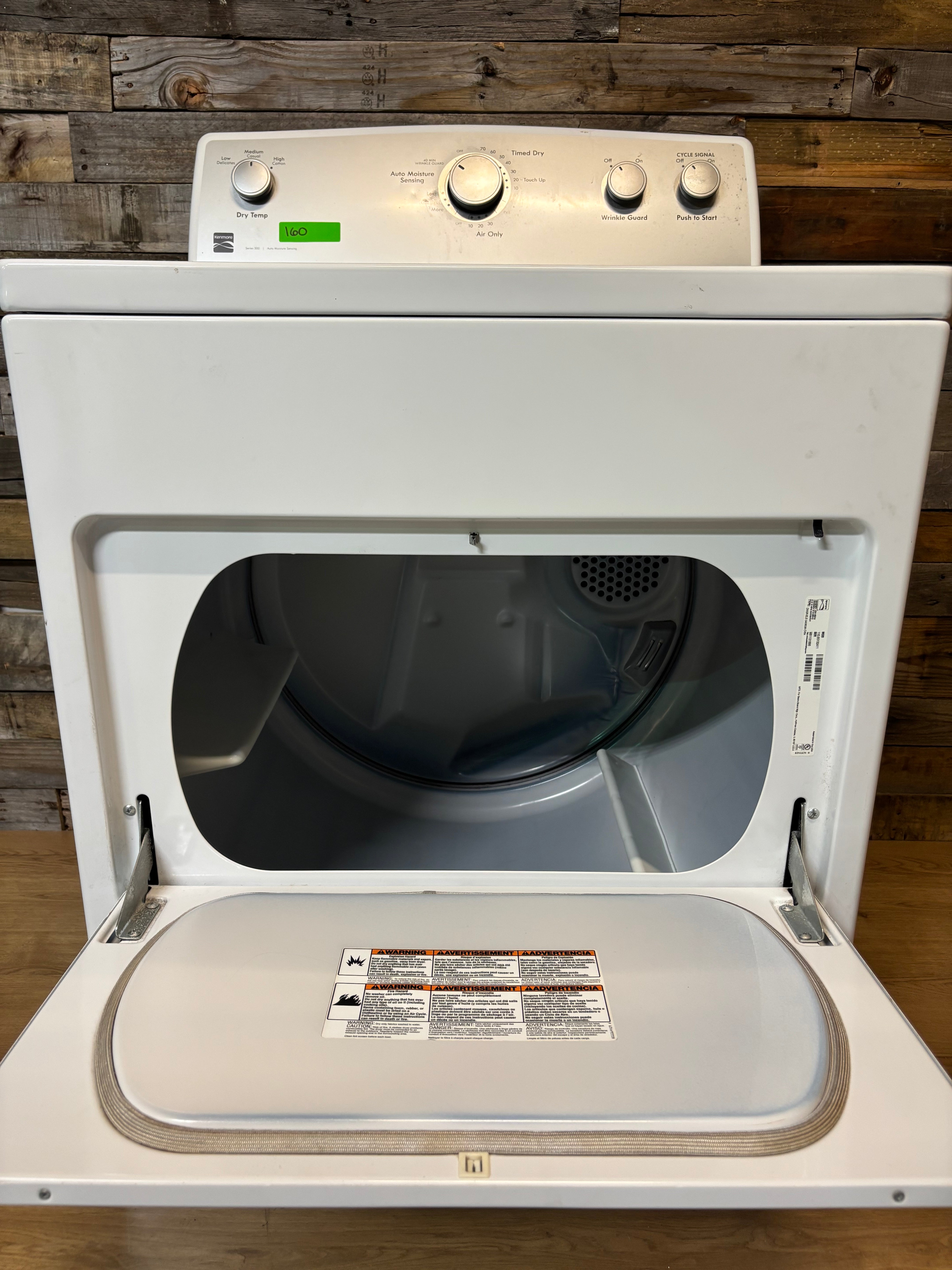 Kenmore Series 300 White Dryer