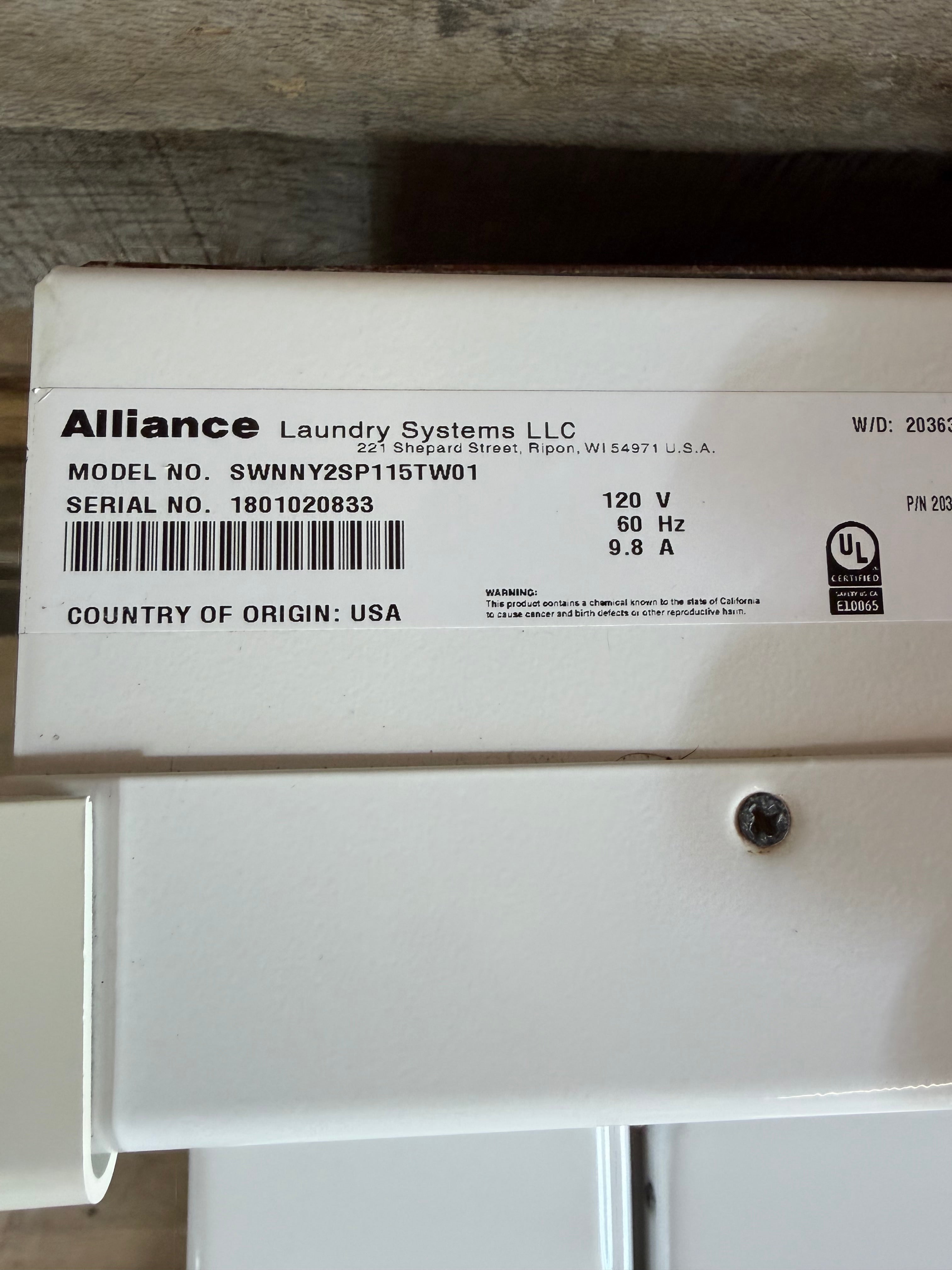 SpeedQueen Commercial Top Load Washer