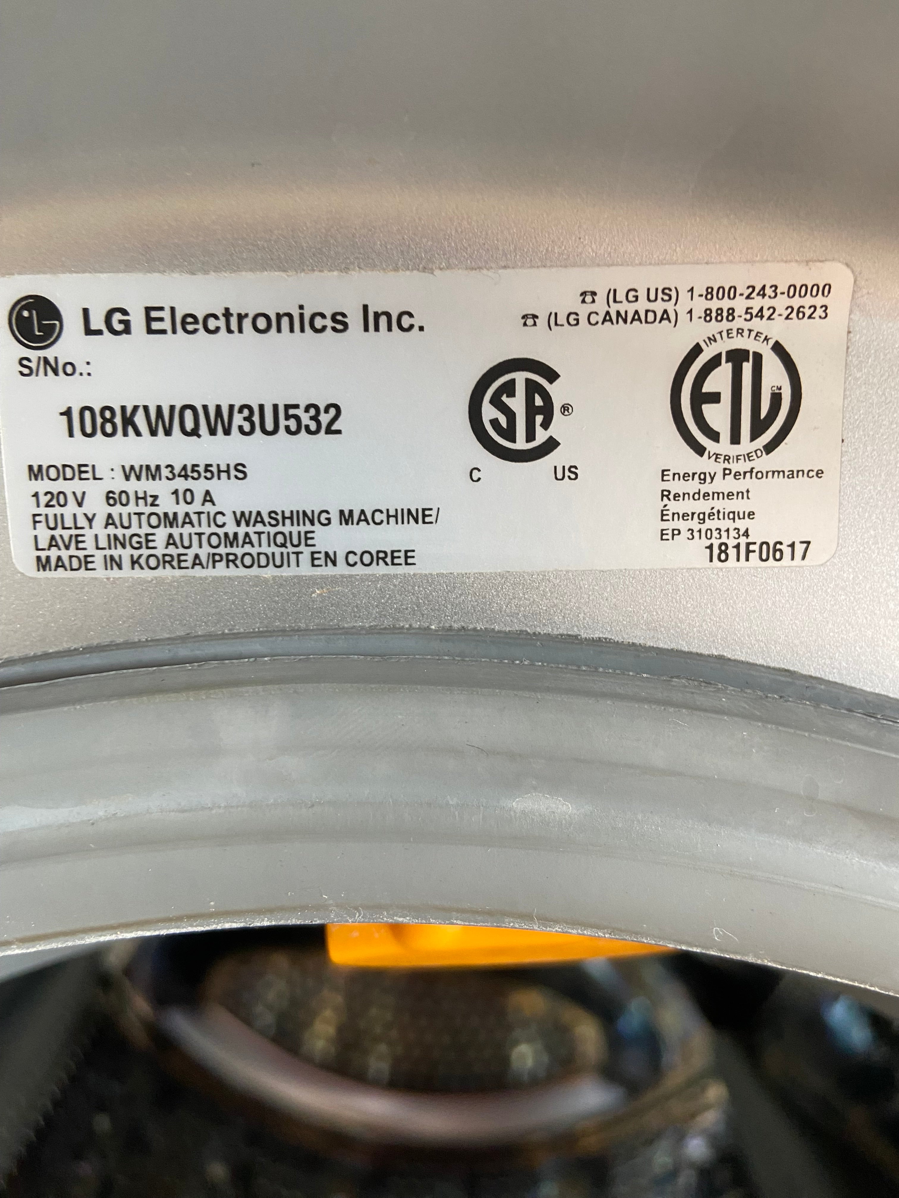 LG 2.3 Cu. Ft. All-in-One Washer Dryer Combo