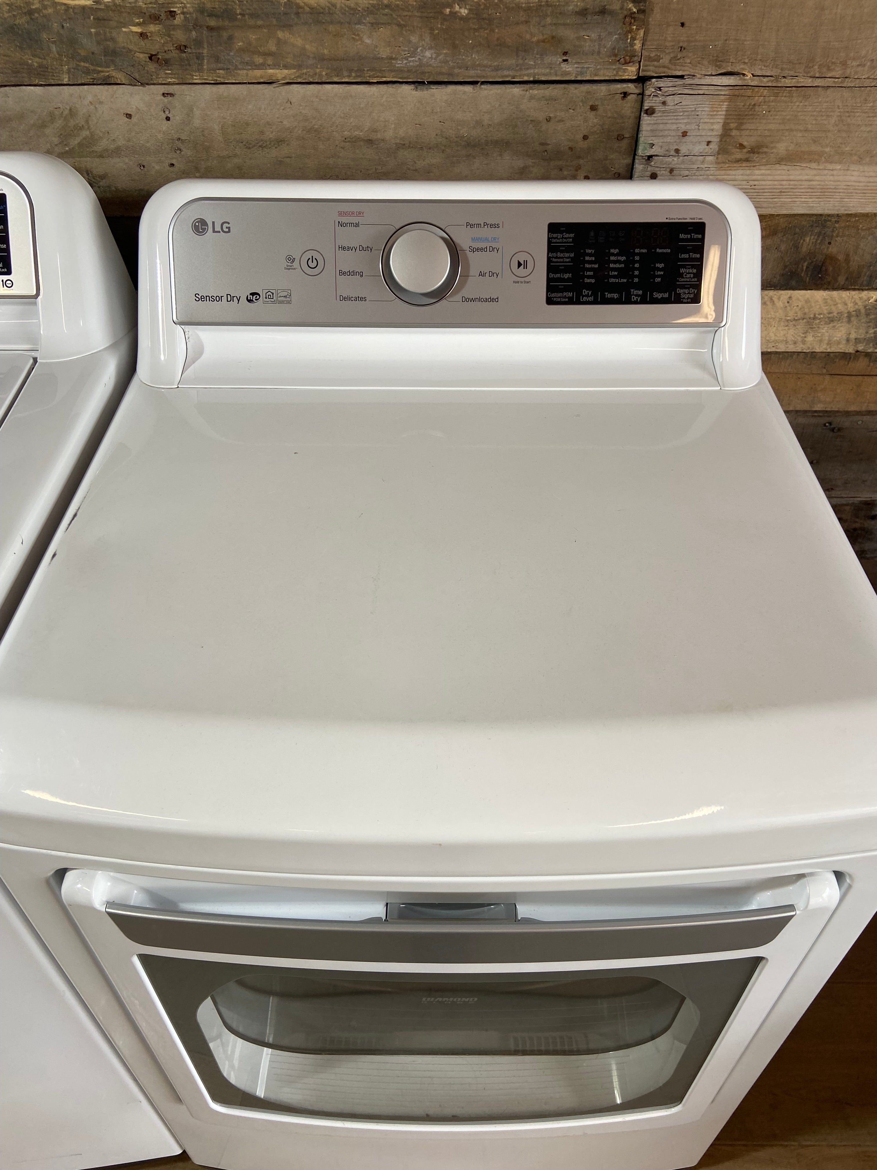 LG Top Load Glass Lid Washer & Dryer Set