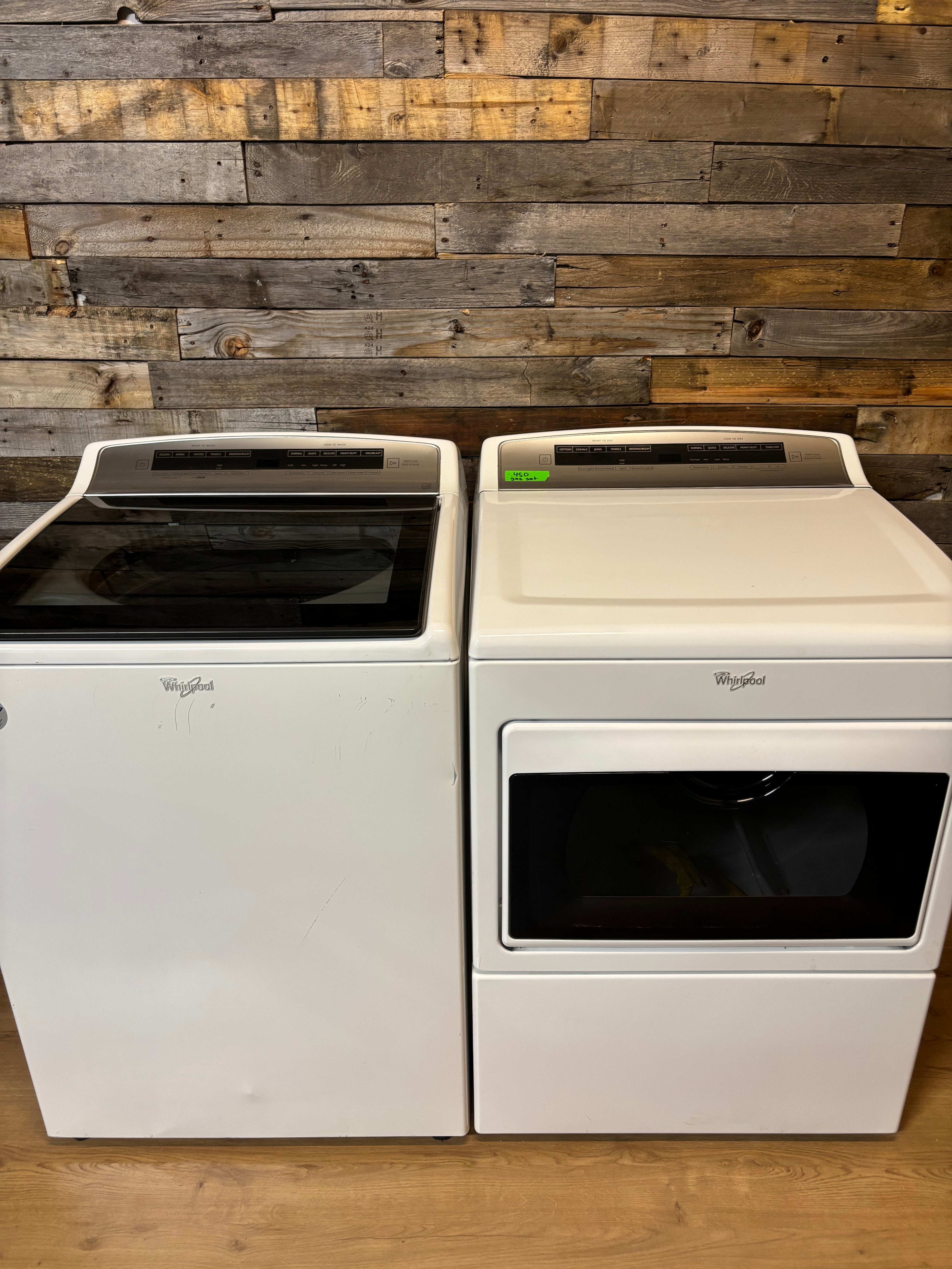 Whirlpool Gas Dryer Top Load Set