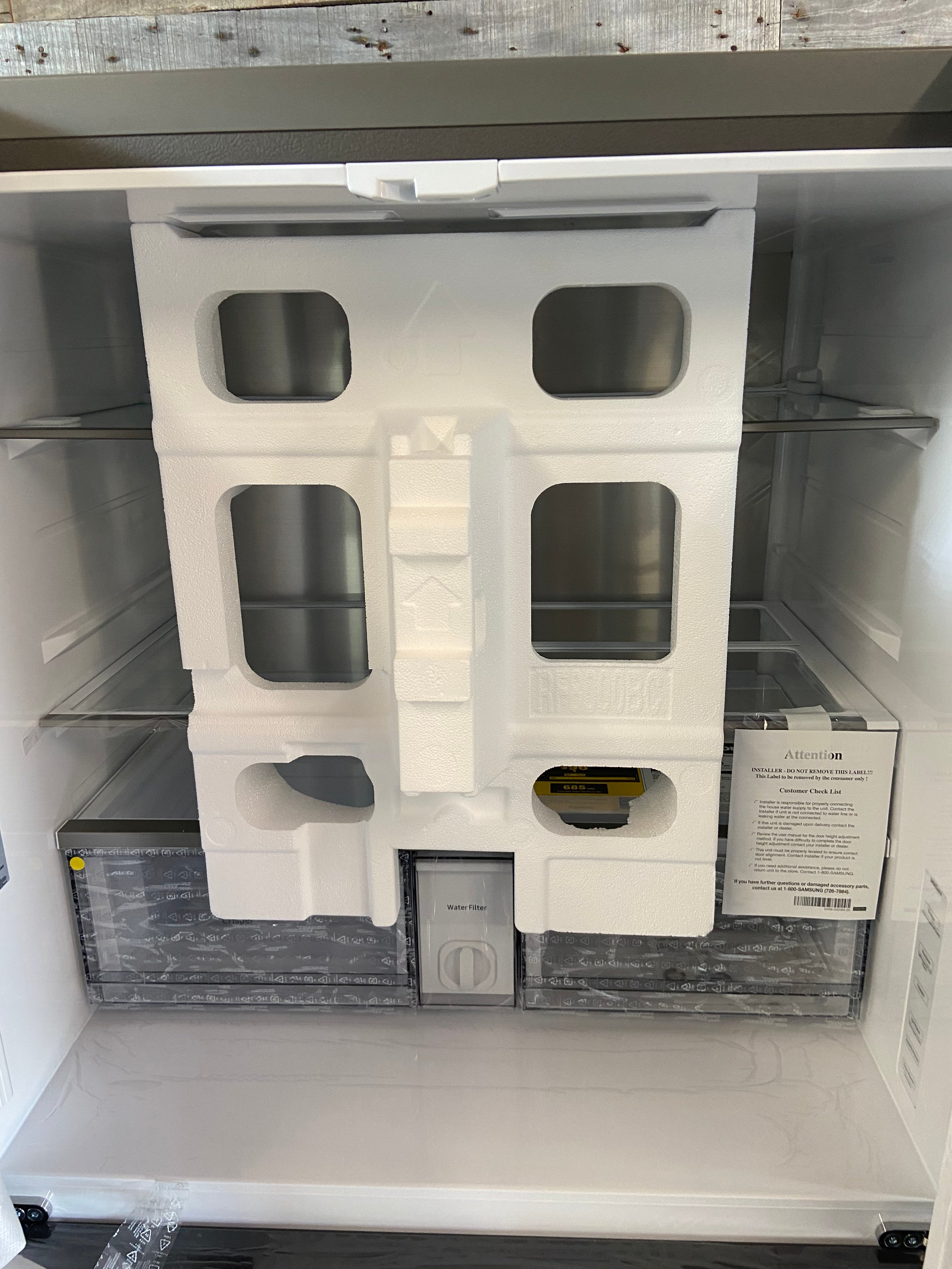Samsung Bespoke 36 in. 29 cu. ft. Standard Depth 4-Door French Door Refrigerator with Sphere Ice in Stainless Steel