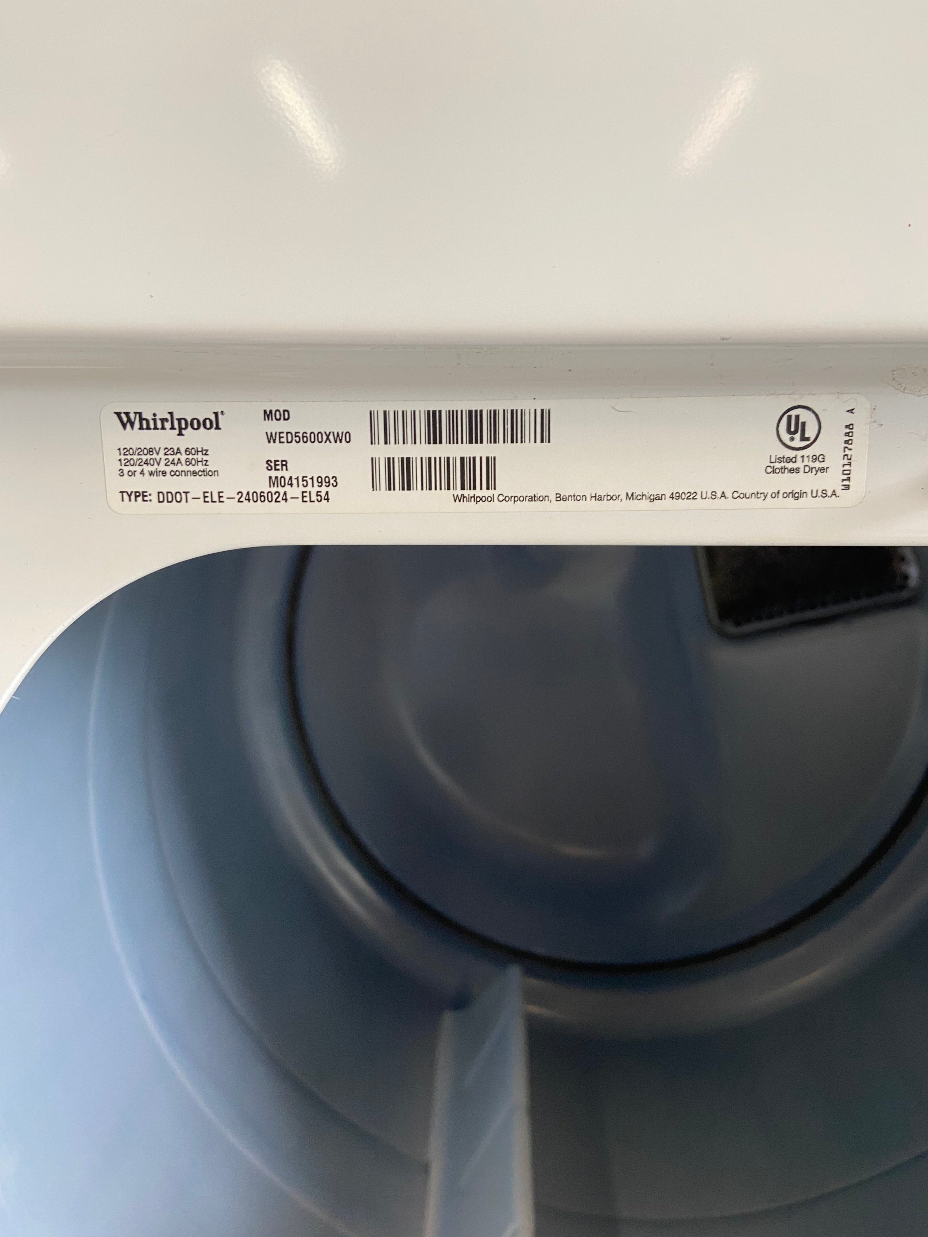 Whirlpool Cabrio Dryer