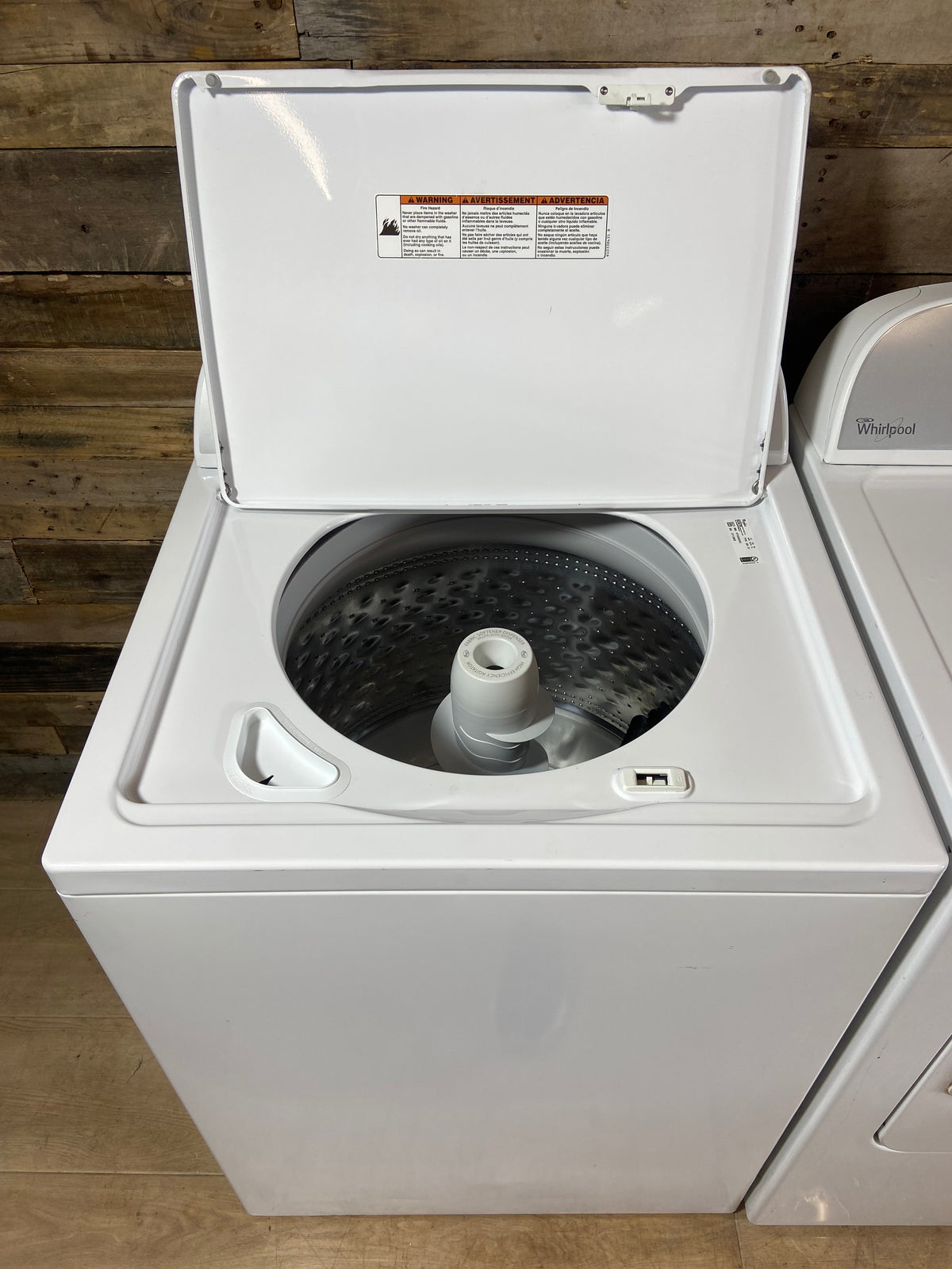 Whirlpool Top Load Washer & Dryer Large Capacity Stainless Steel Tub Set