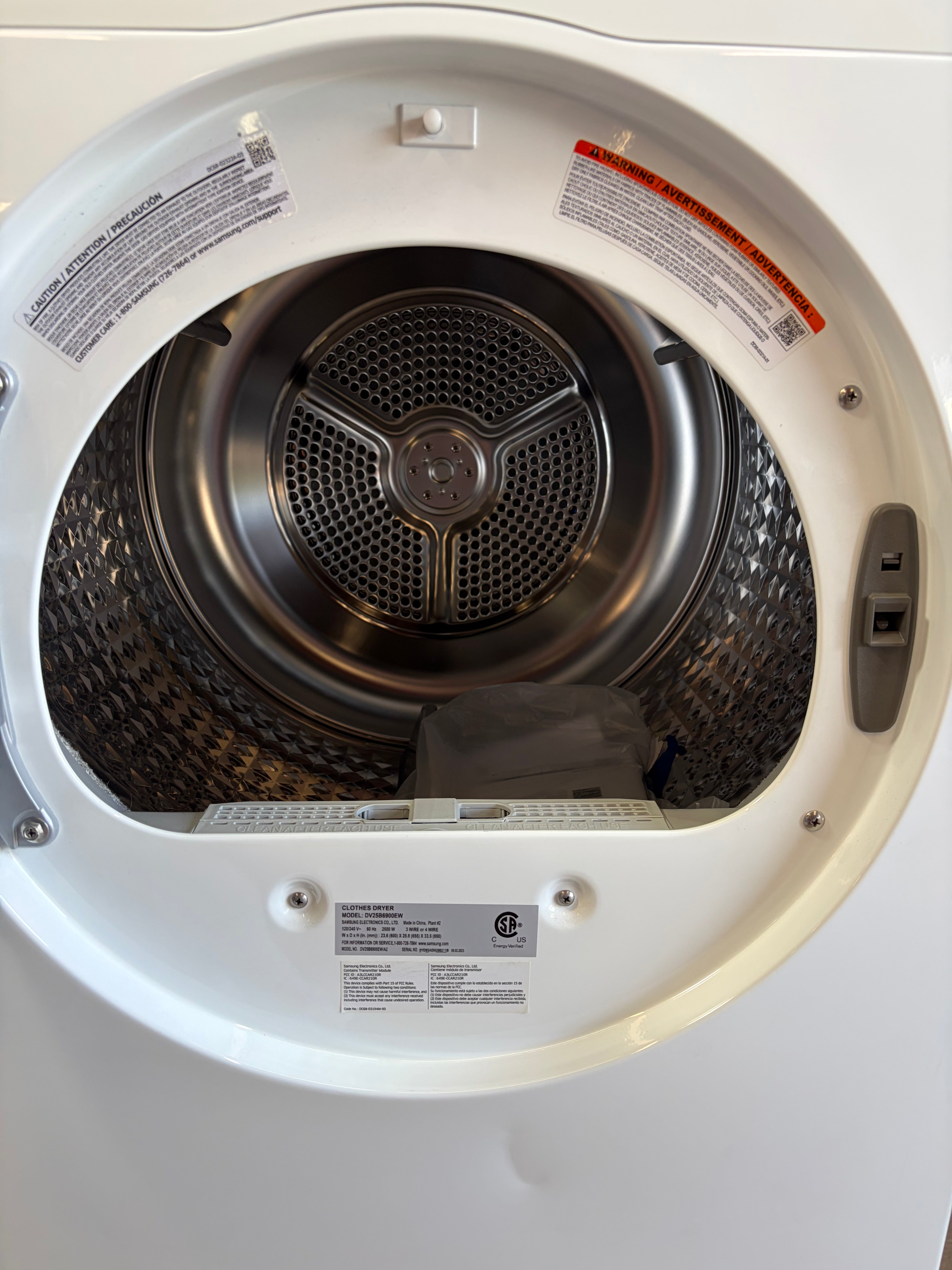 2.5 cu. ft. Compact Front Load Washer and Dryer with AI Smart Dial and Super Speed Wash in White