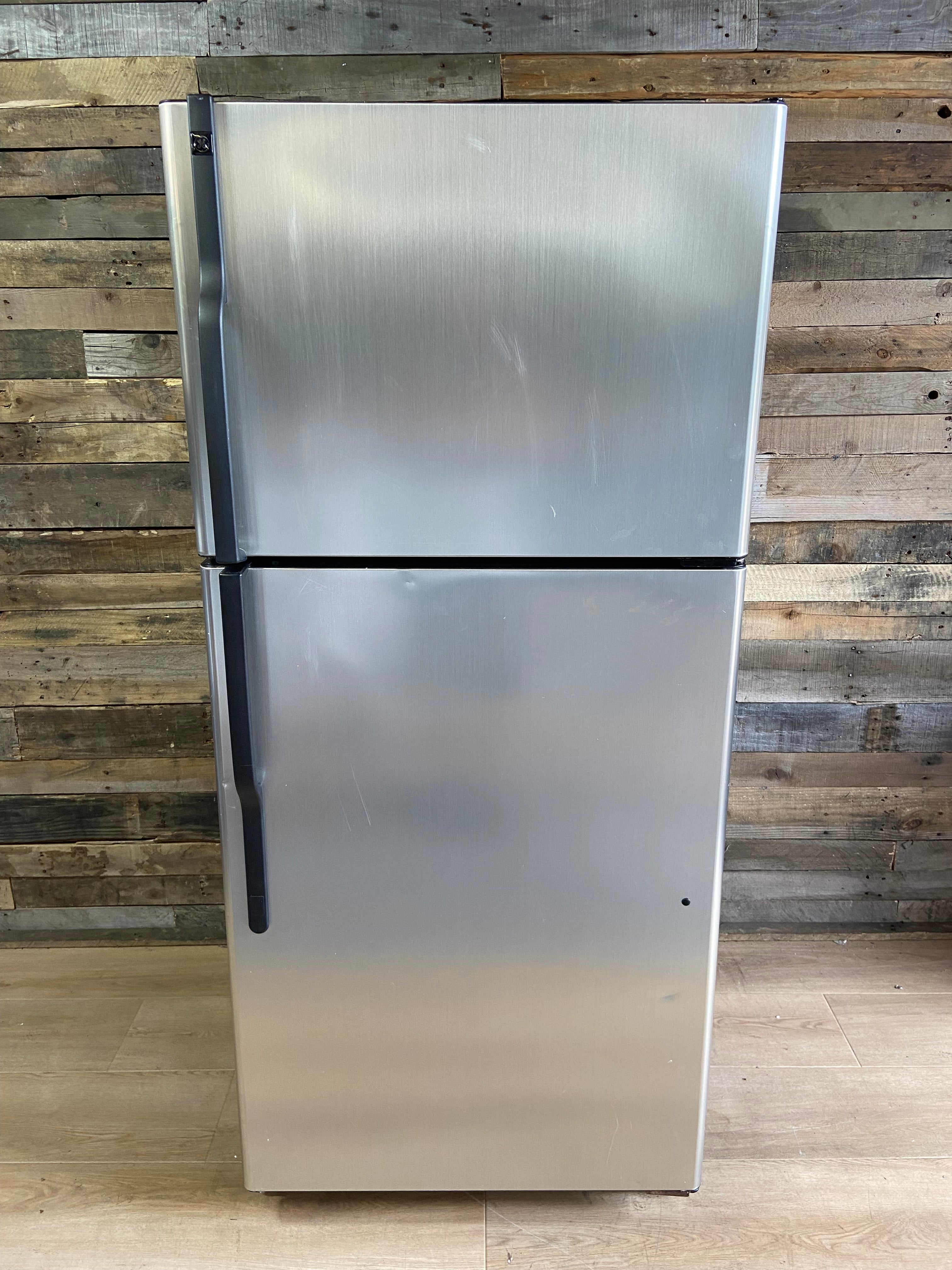 GE Stainless Top Bottom Fridge