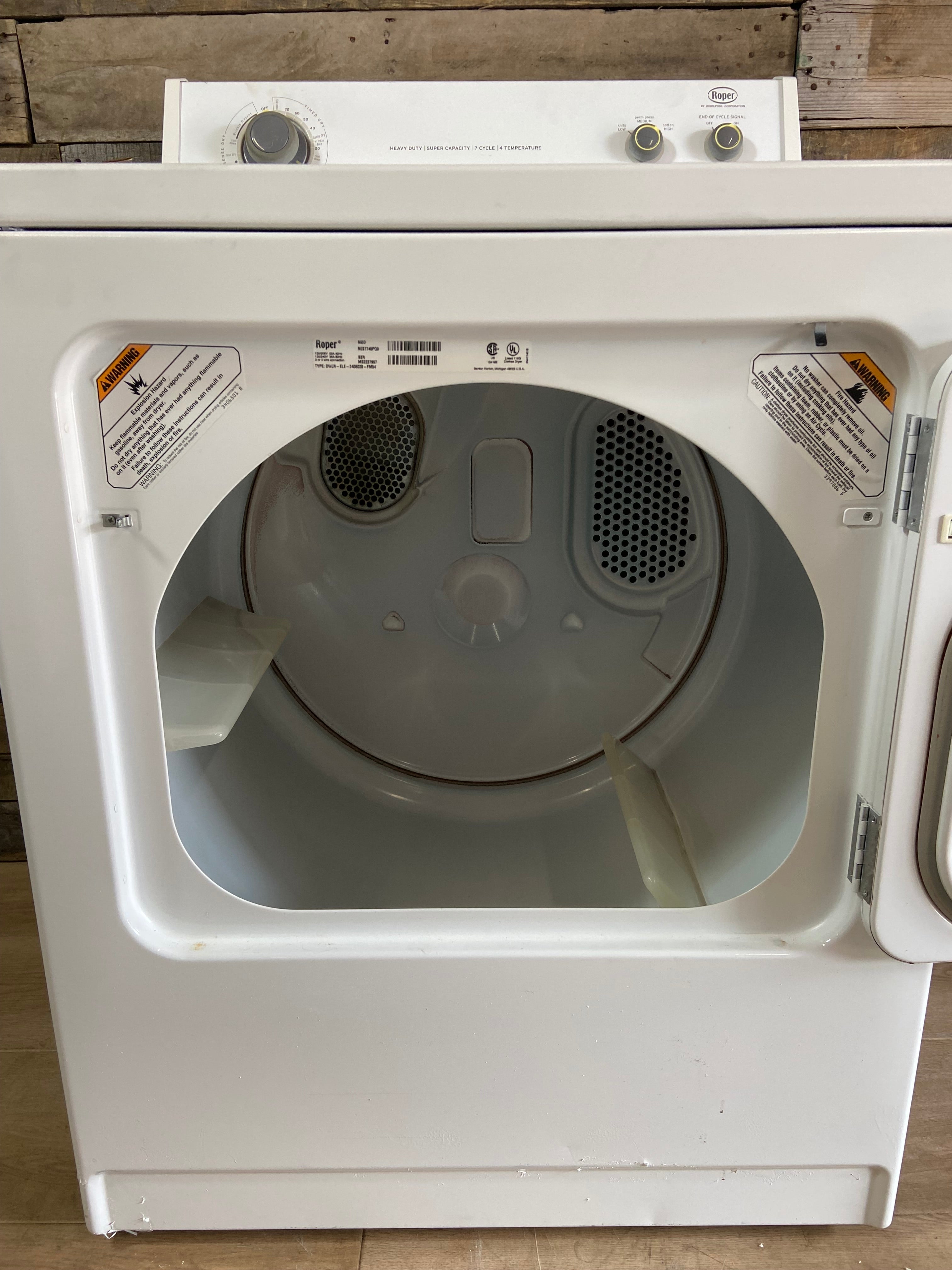 White Roper Dryer