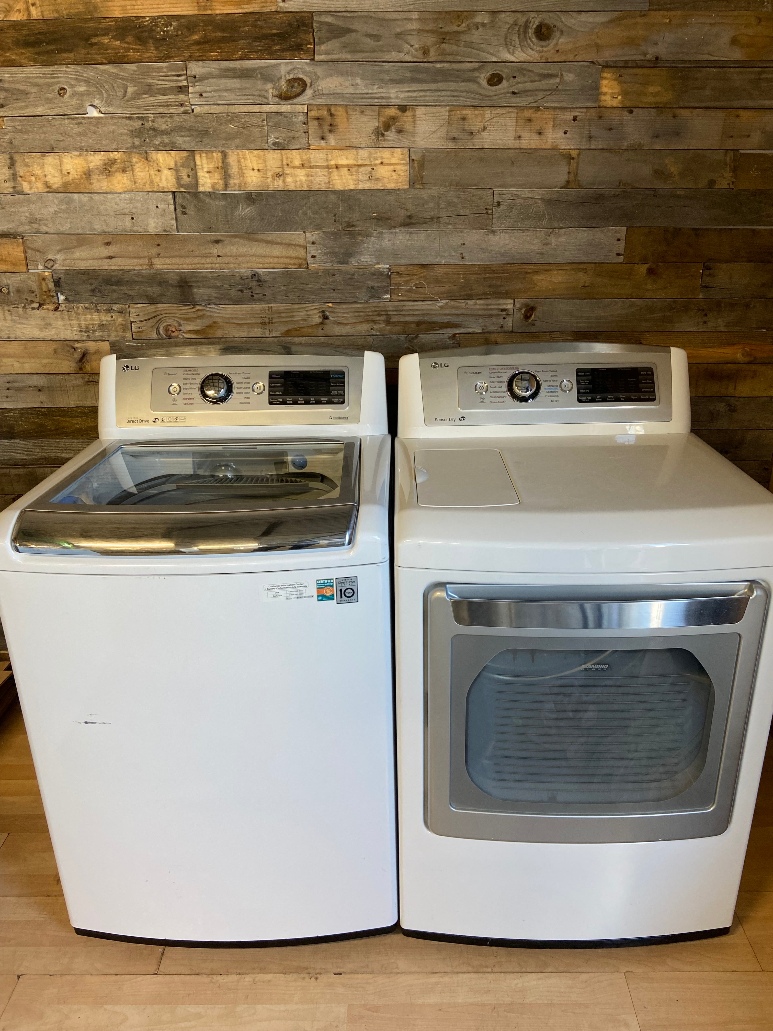LG top load Washer & Dryer Set