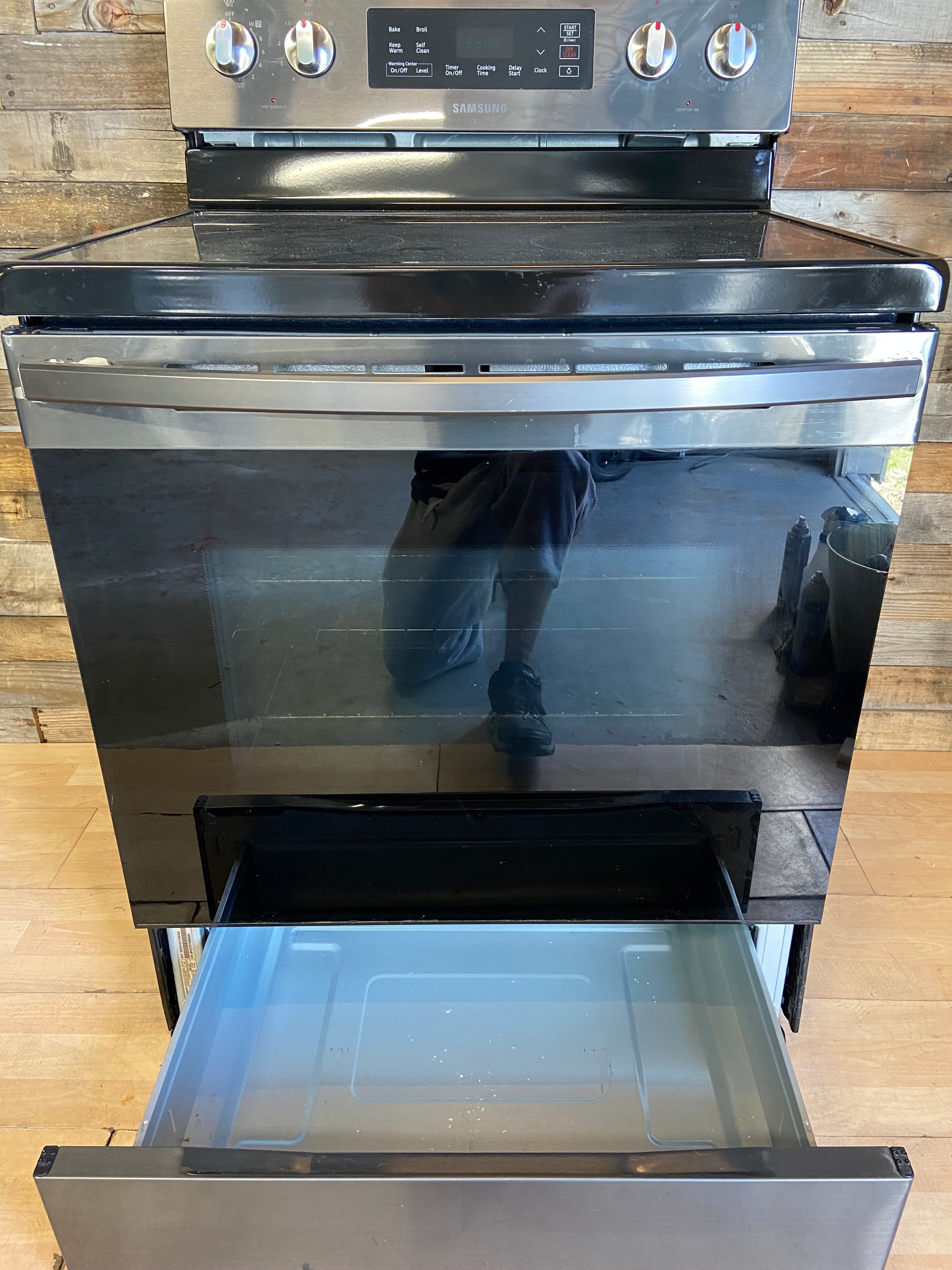 Black Stainless 5 Burner Samsung Range