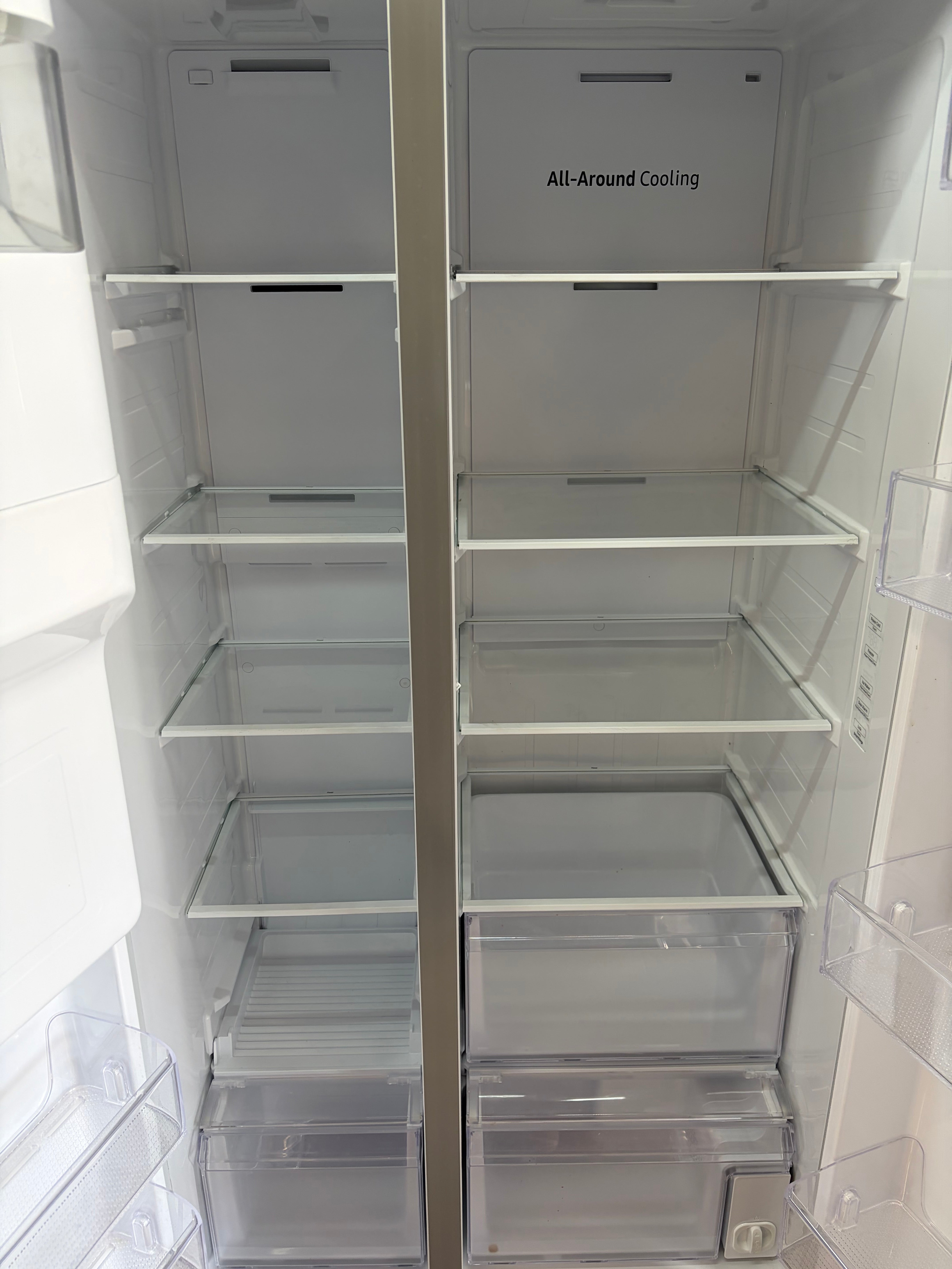 Samsung 22-cu. ft. Side-by-Side Counter-Depth Smart Refrigerator with All-Around Cooling