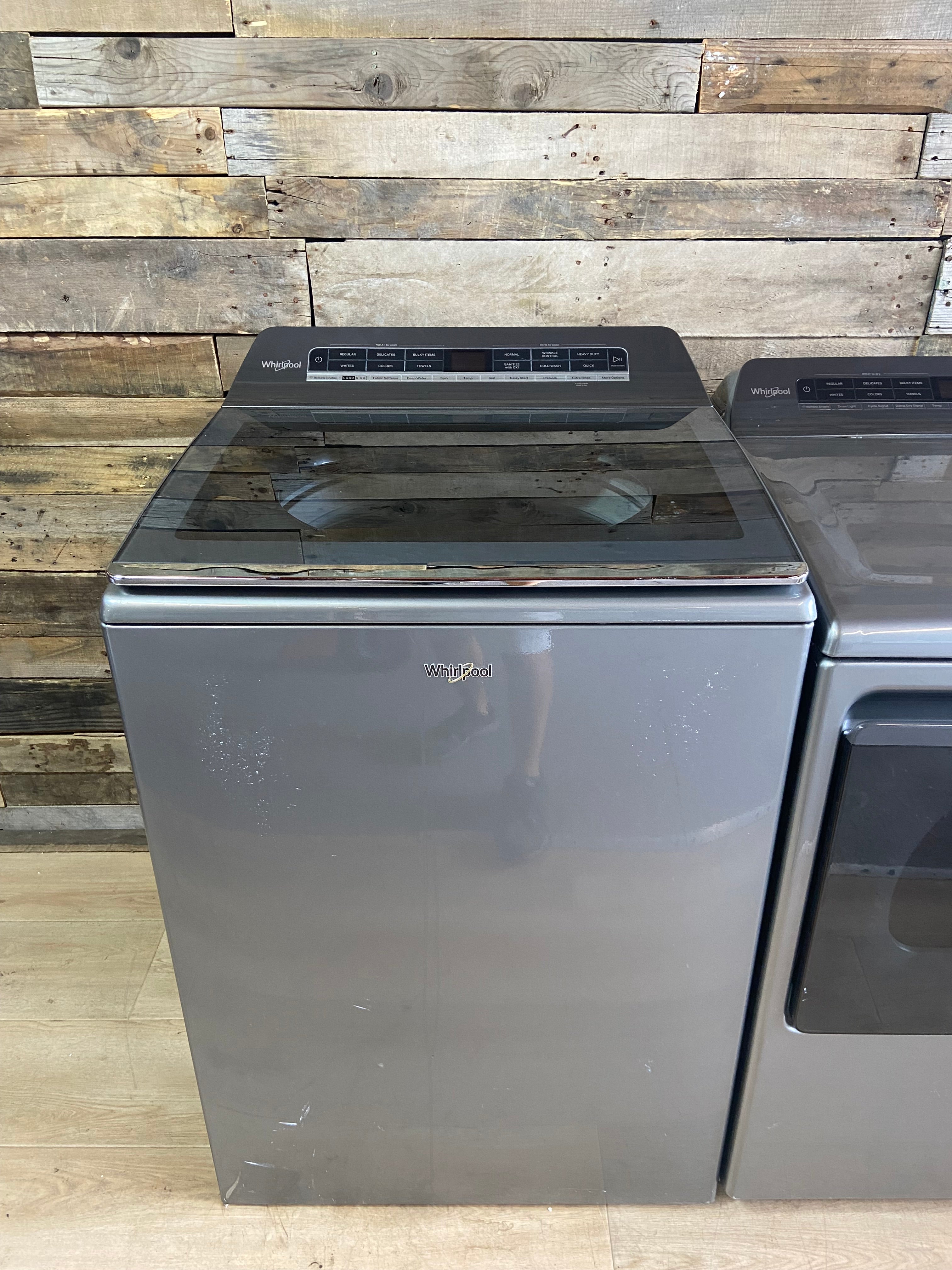 Whirlpool Grey Load & Go Washer Dryer Set with 2-in-1 Removable Agitator