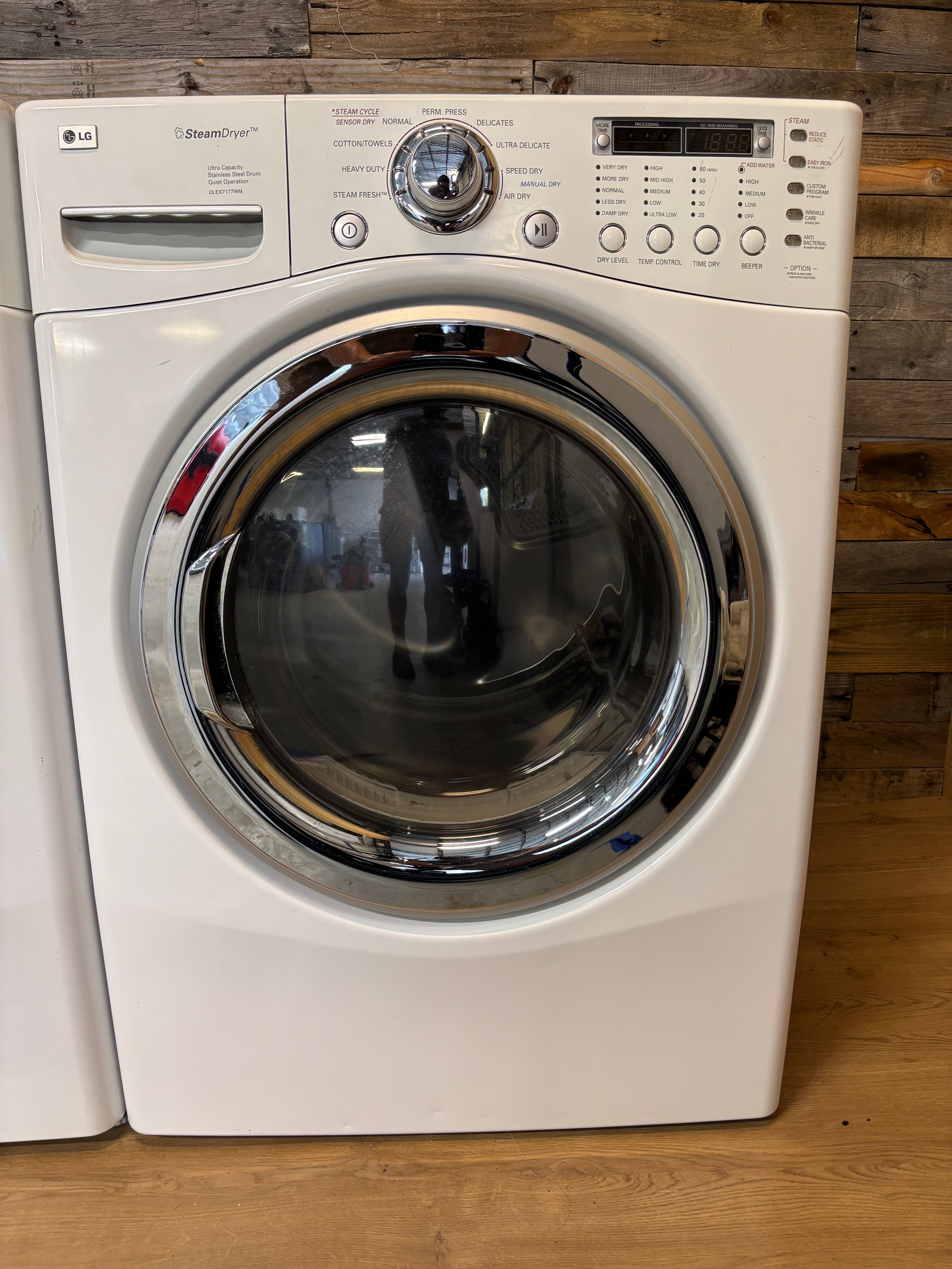 White Lg Steam Front Load Set