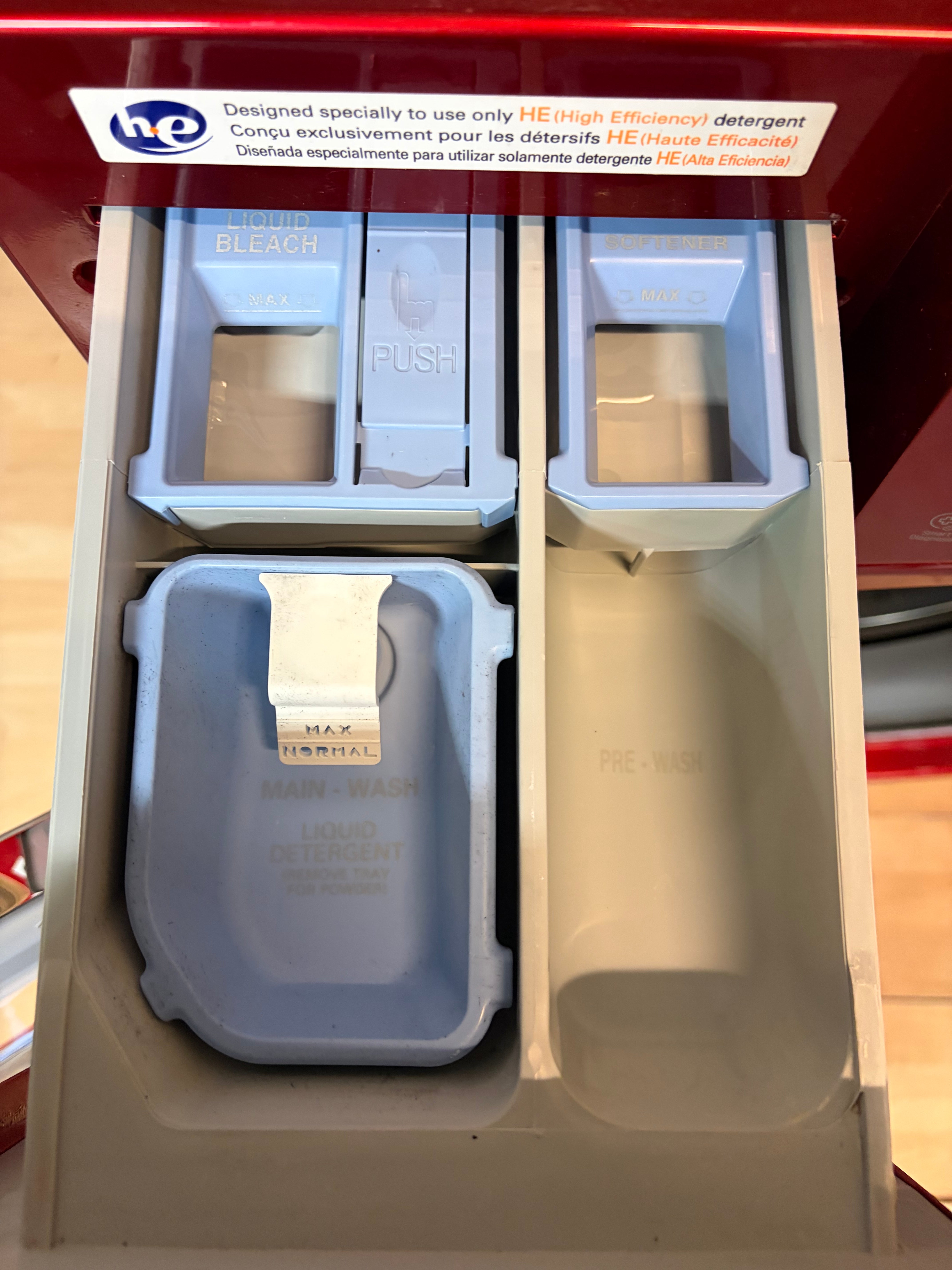 Red LG Direct Drive Front Load Set