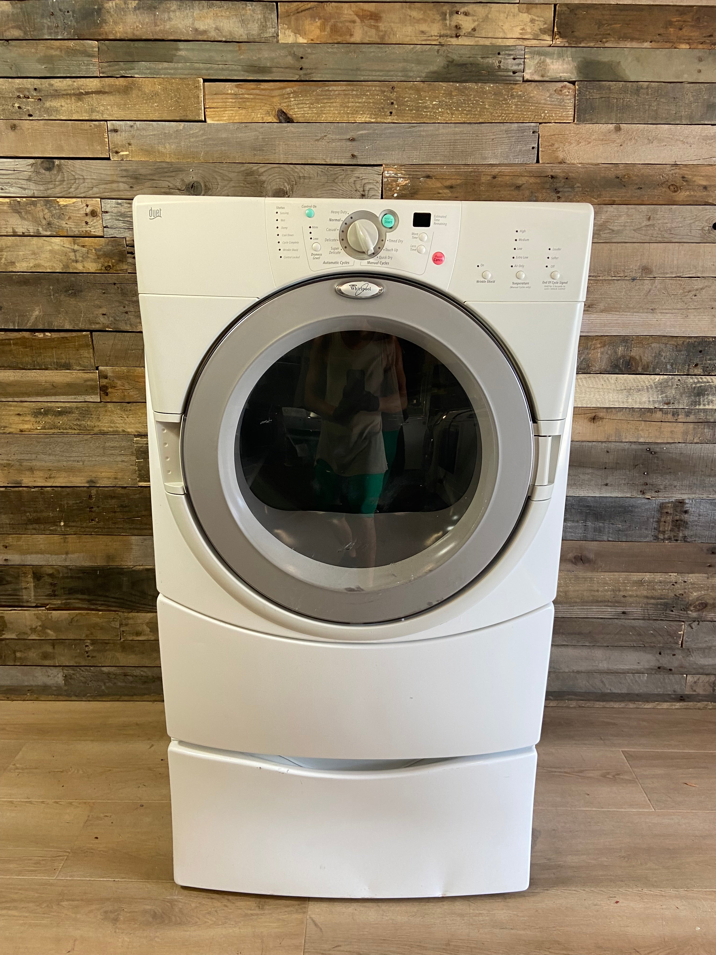 Whirlpool Duet Front Load Style Dryer With Pedestal