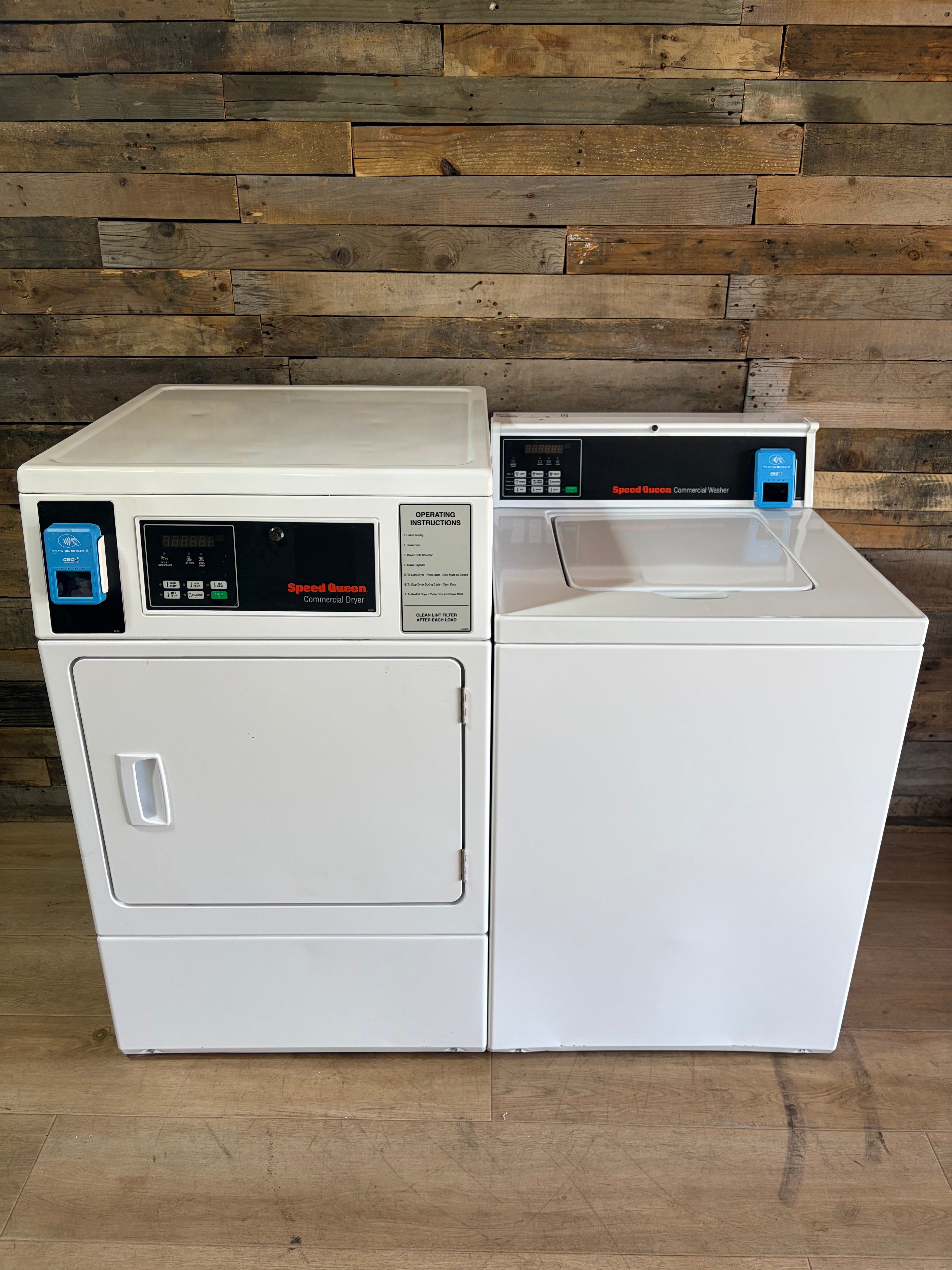 SpeedQueen Commercial Washer Dryer Set