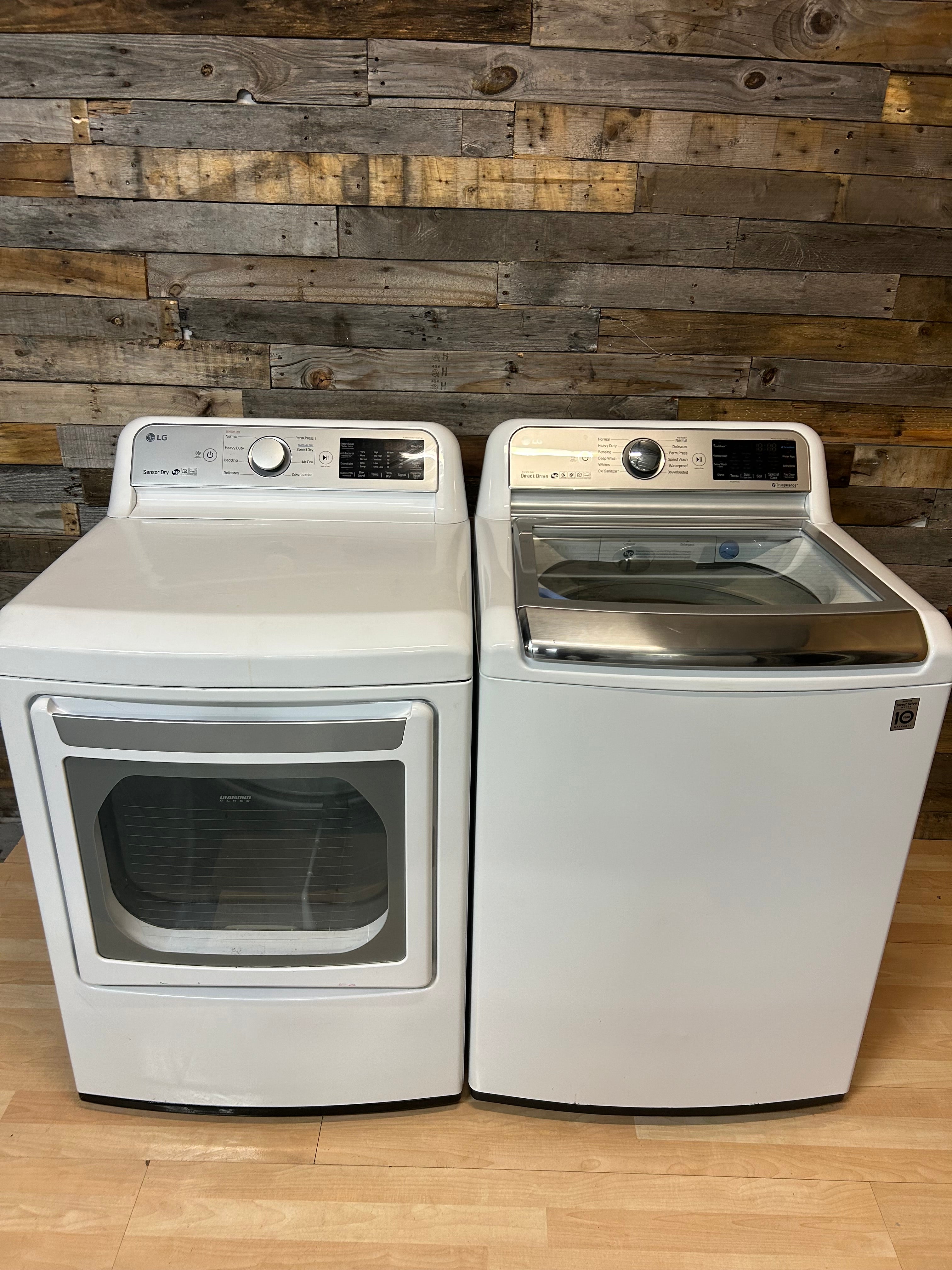 LG Glass Door Direct Drive Top Load Set