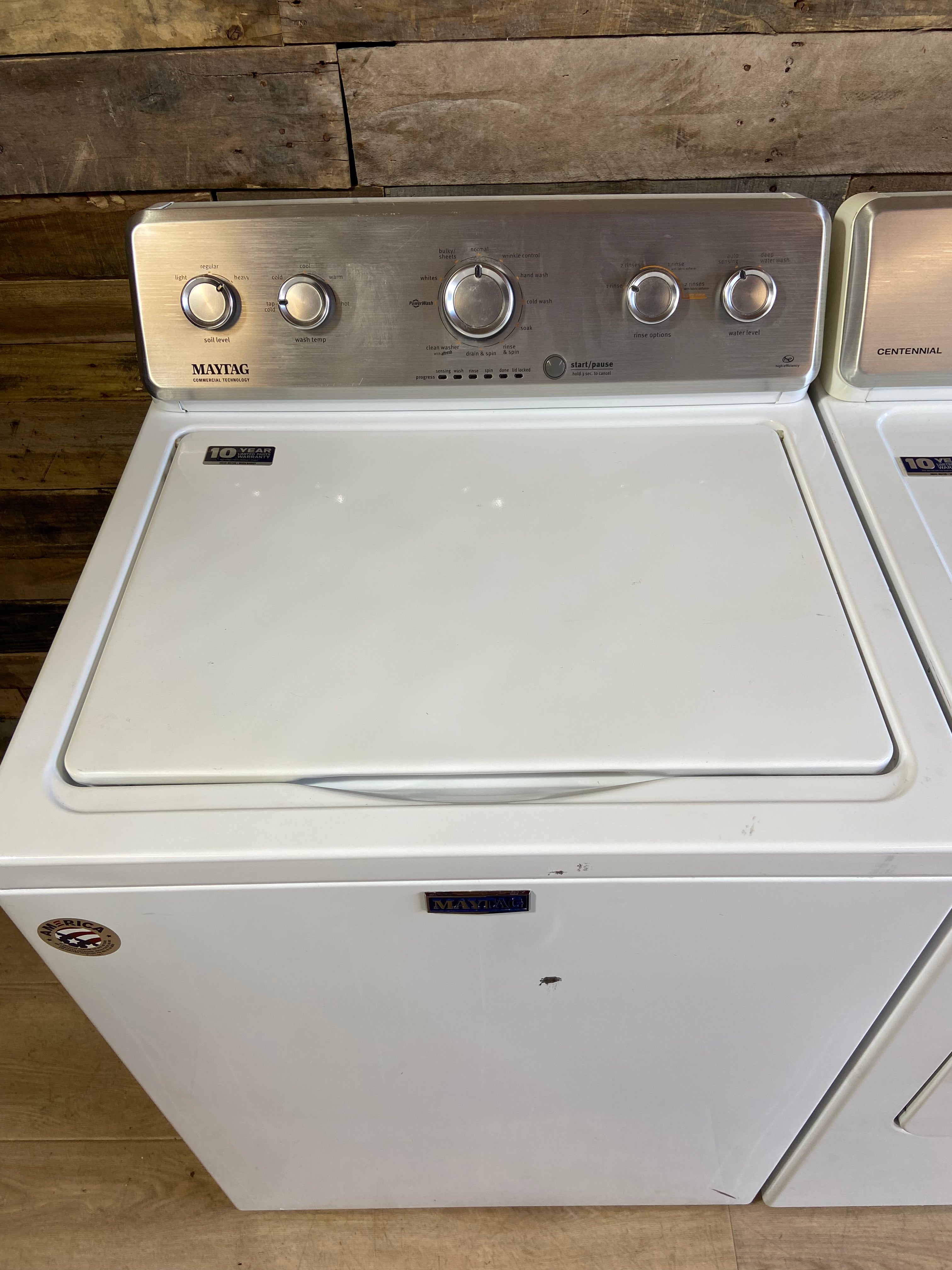 Maytag Commercial Technology Large Capacity Washer & Dryer