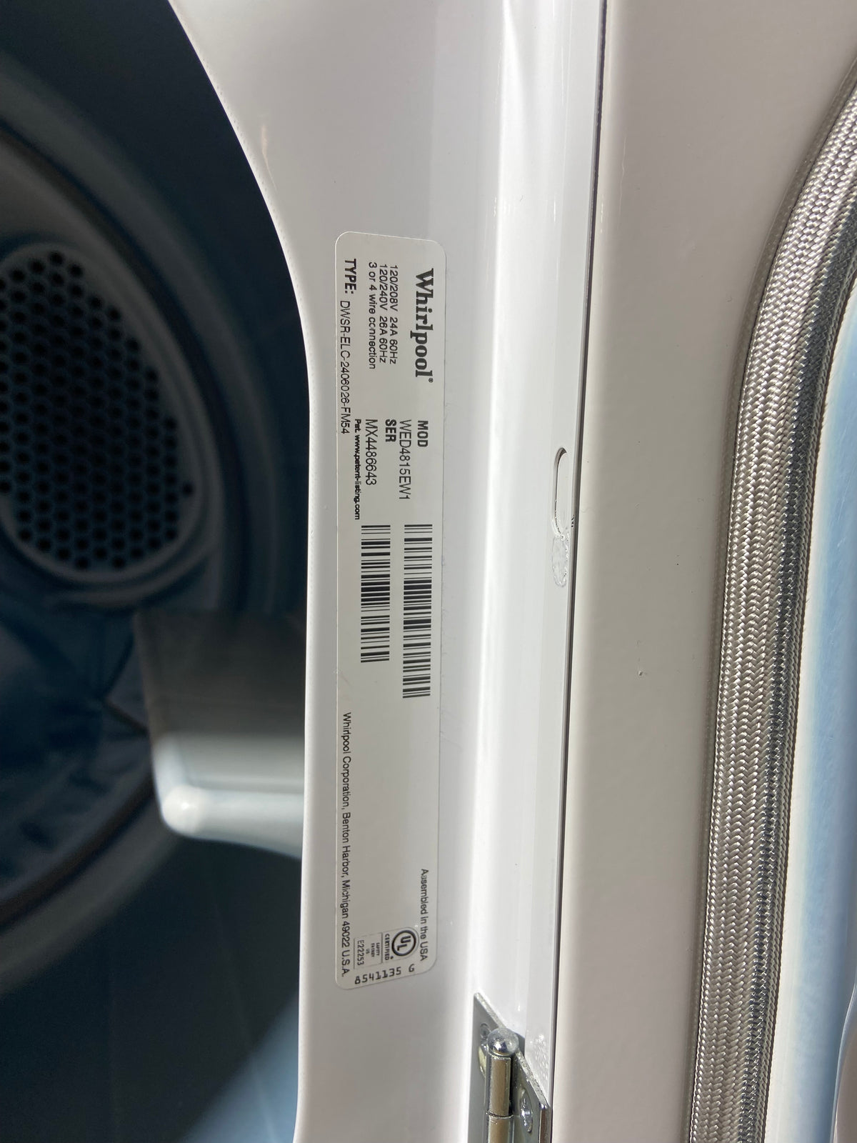 Whirlpool Top Load Grey Panel Washer & Dryer Set