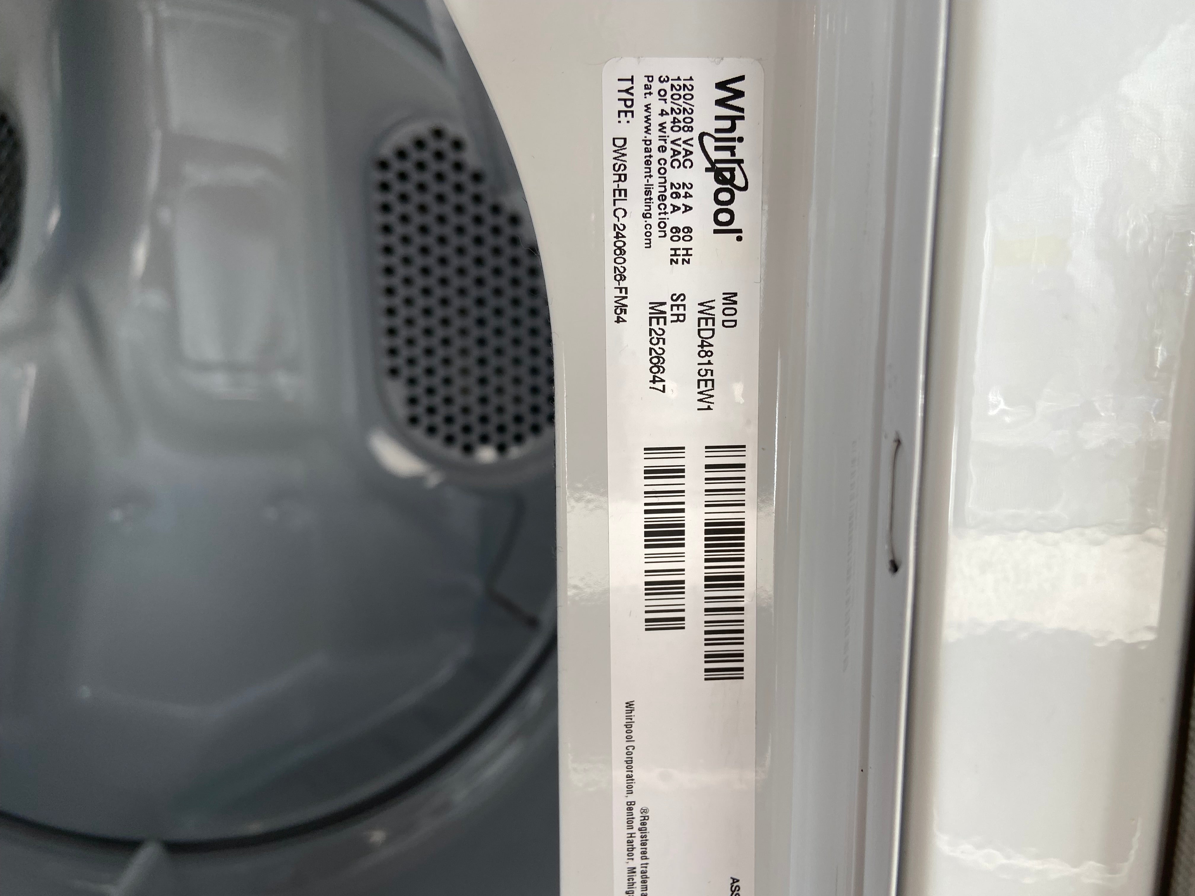 Whirlpool 2/1 Removable Agitator Washer Dryer Set