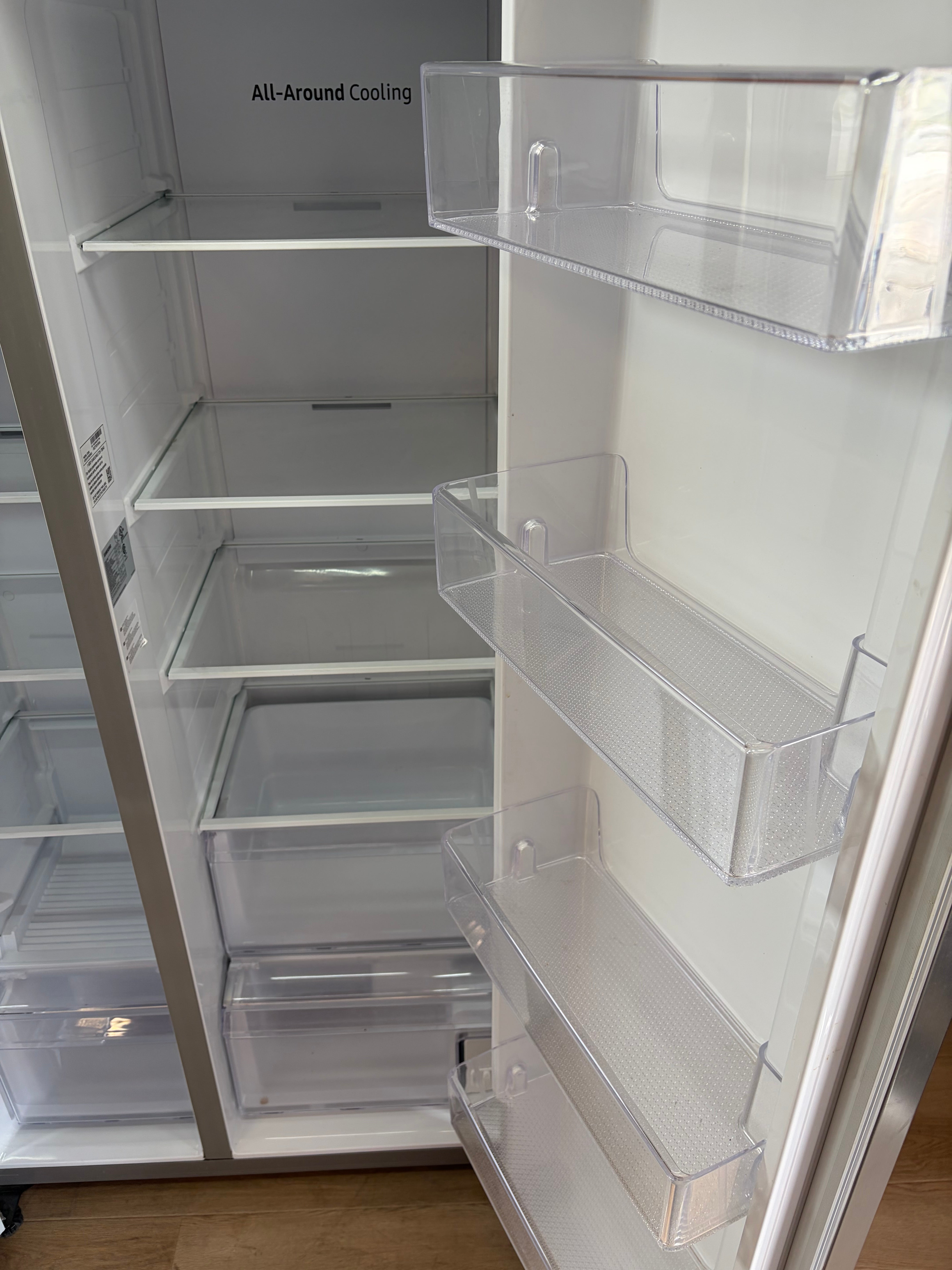 Samsung 22-cu. ft. Side-by-Side Counter-Depth Smart Refrigerator with All-Around Cooling