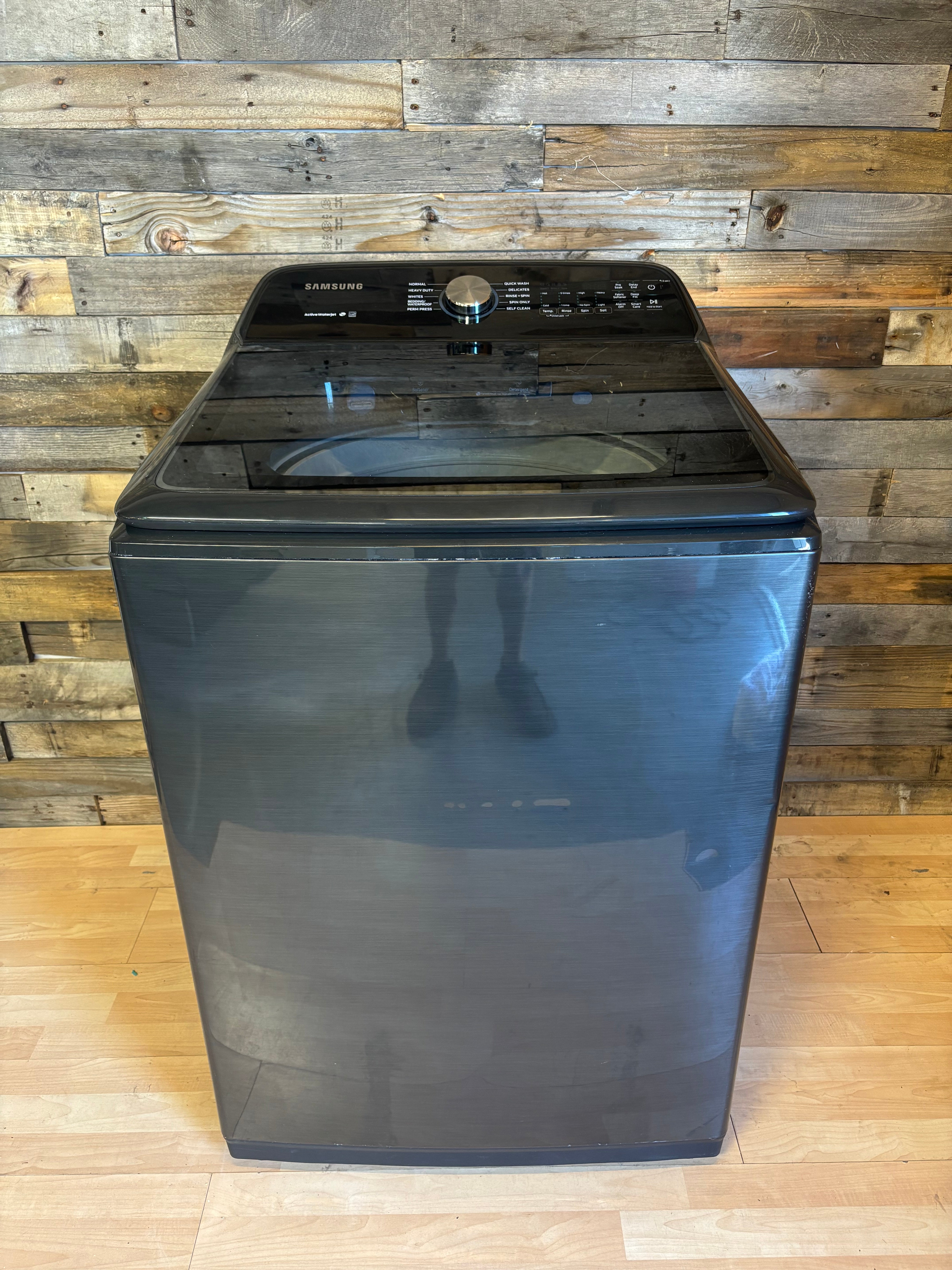 Black Stainless Glass Top Washer