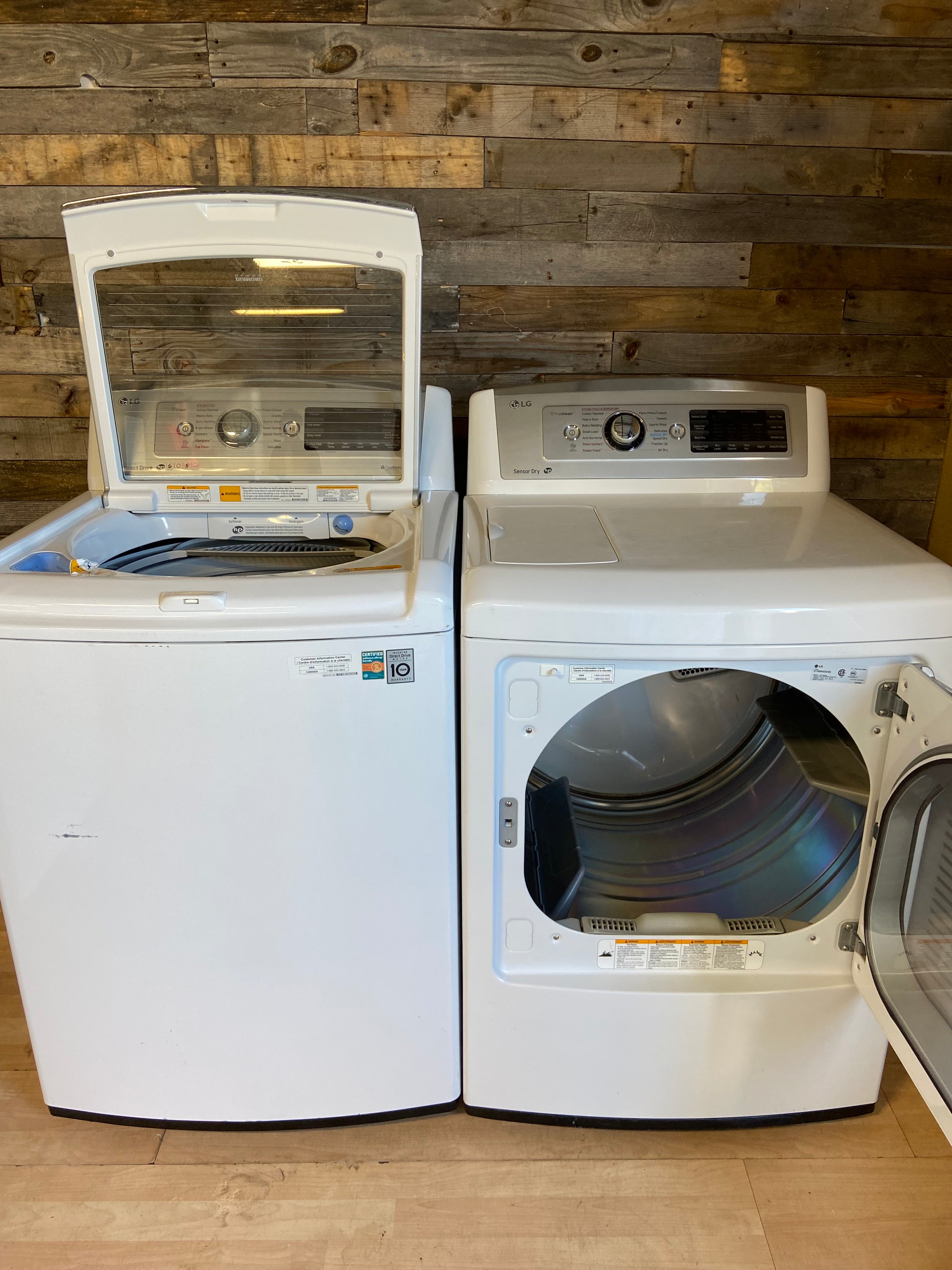 LG top load Washer & Dryer Set