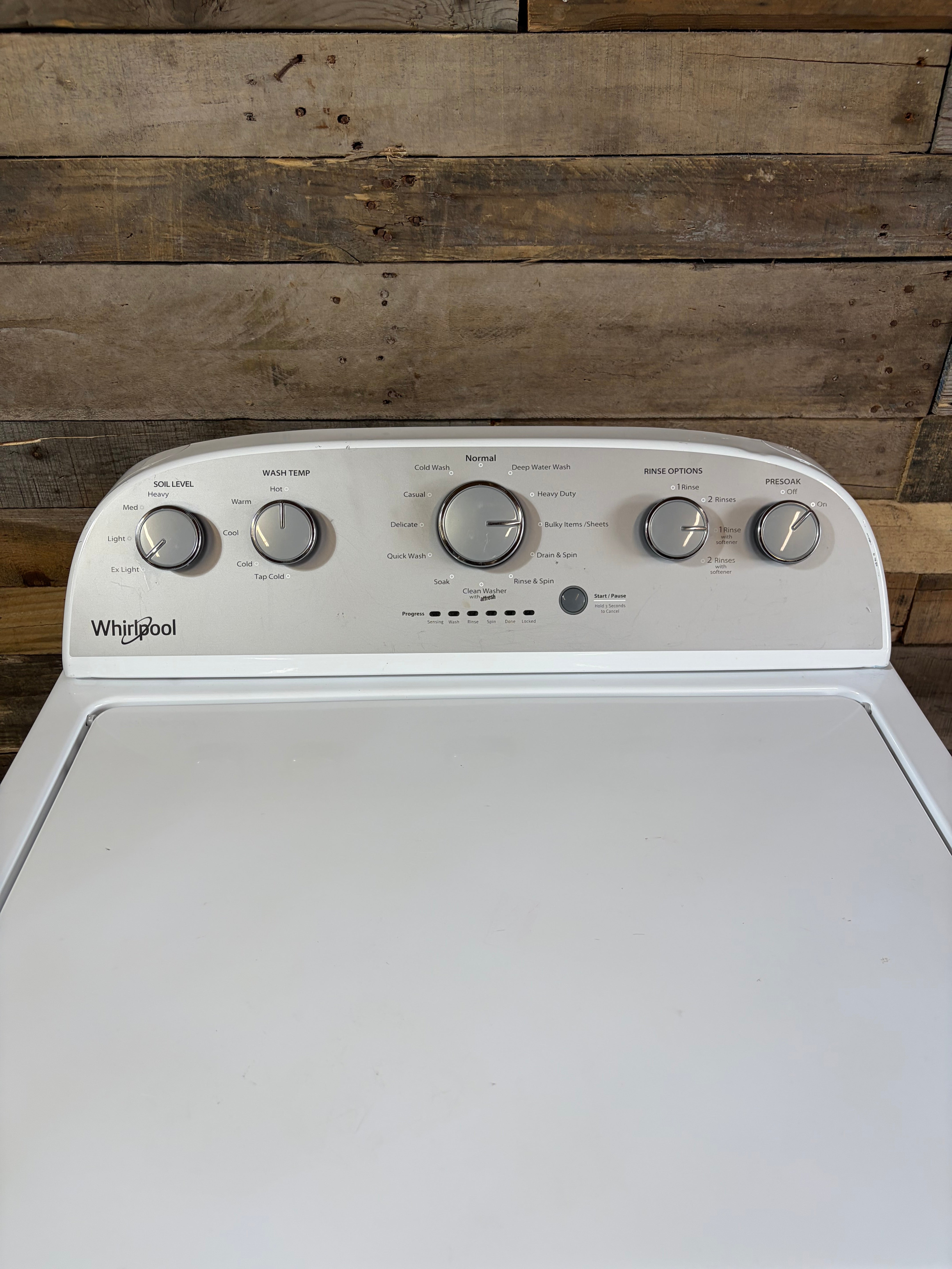 Whirlpool Grey Face Top Load Washer