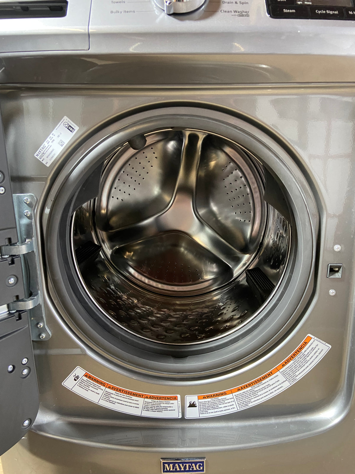 Maytag Stainless Steel Extra Power Front Load Washer & Dryer Set