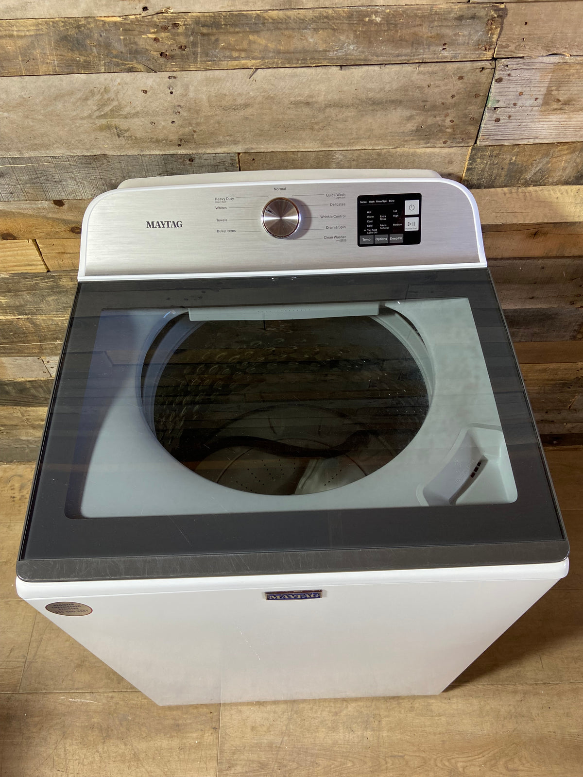 Maytag Top Load Glass Lid Washer