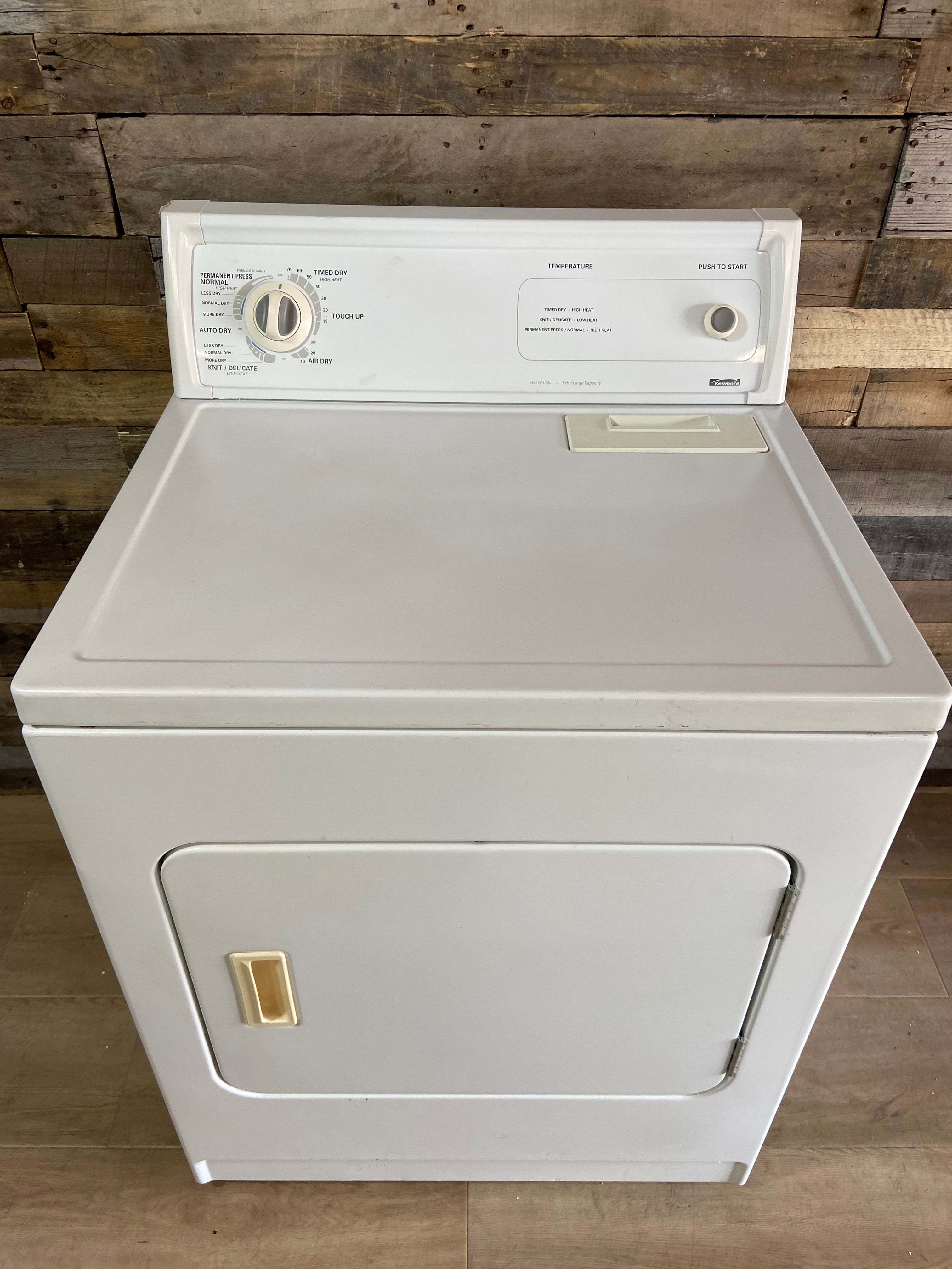 White Kenmore Dryer