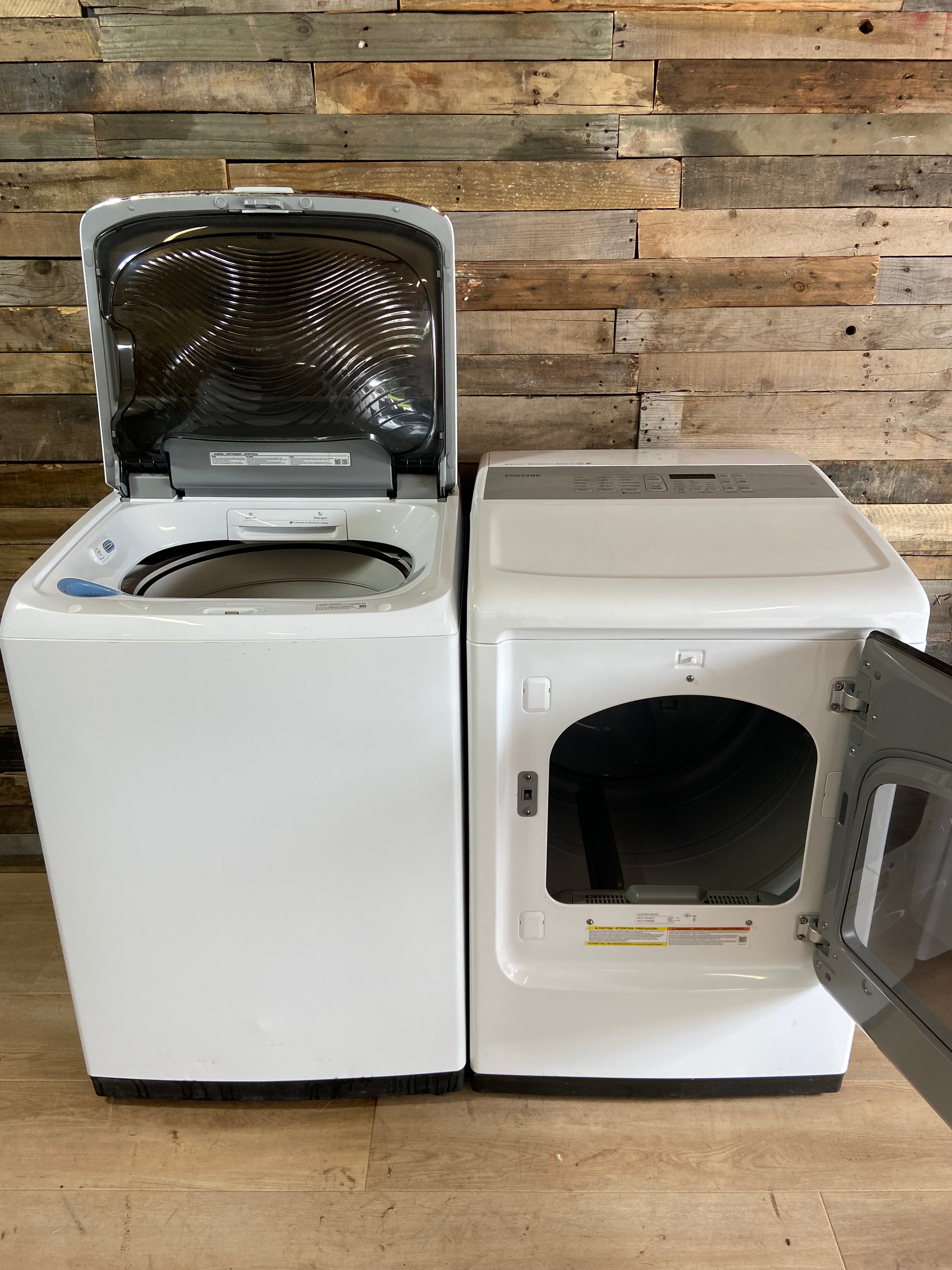 Samsung Active Wash Top Load Washer Dryer Set