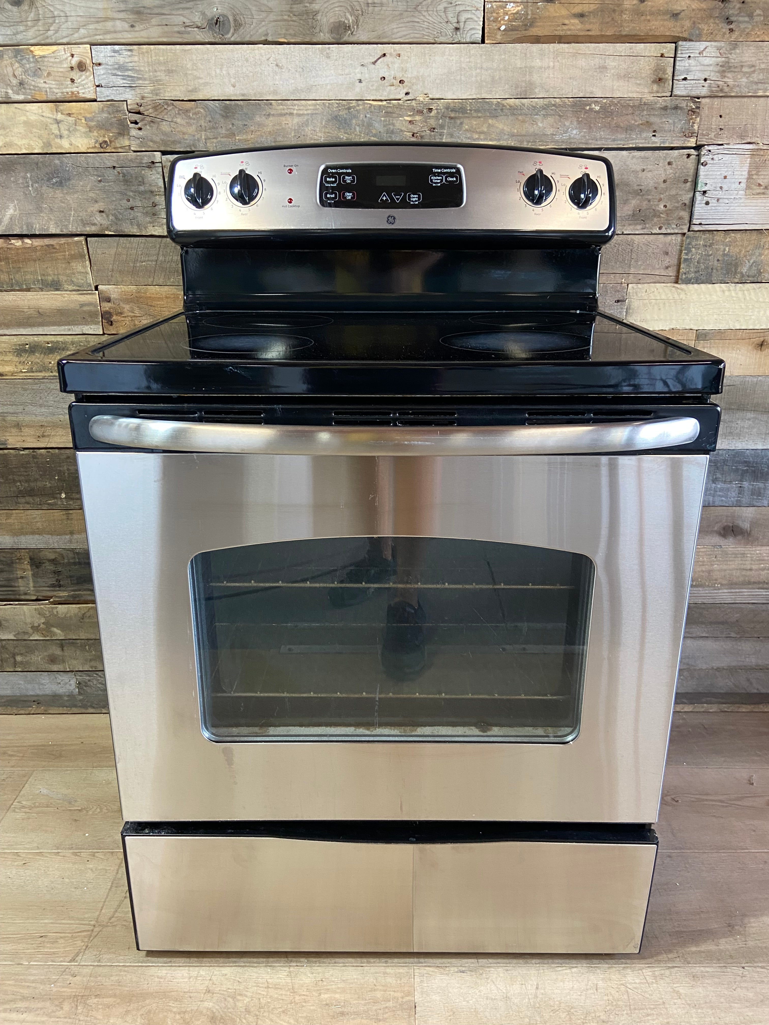 GE Stainless Glass Top Range