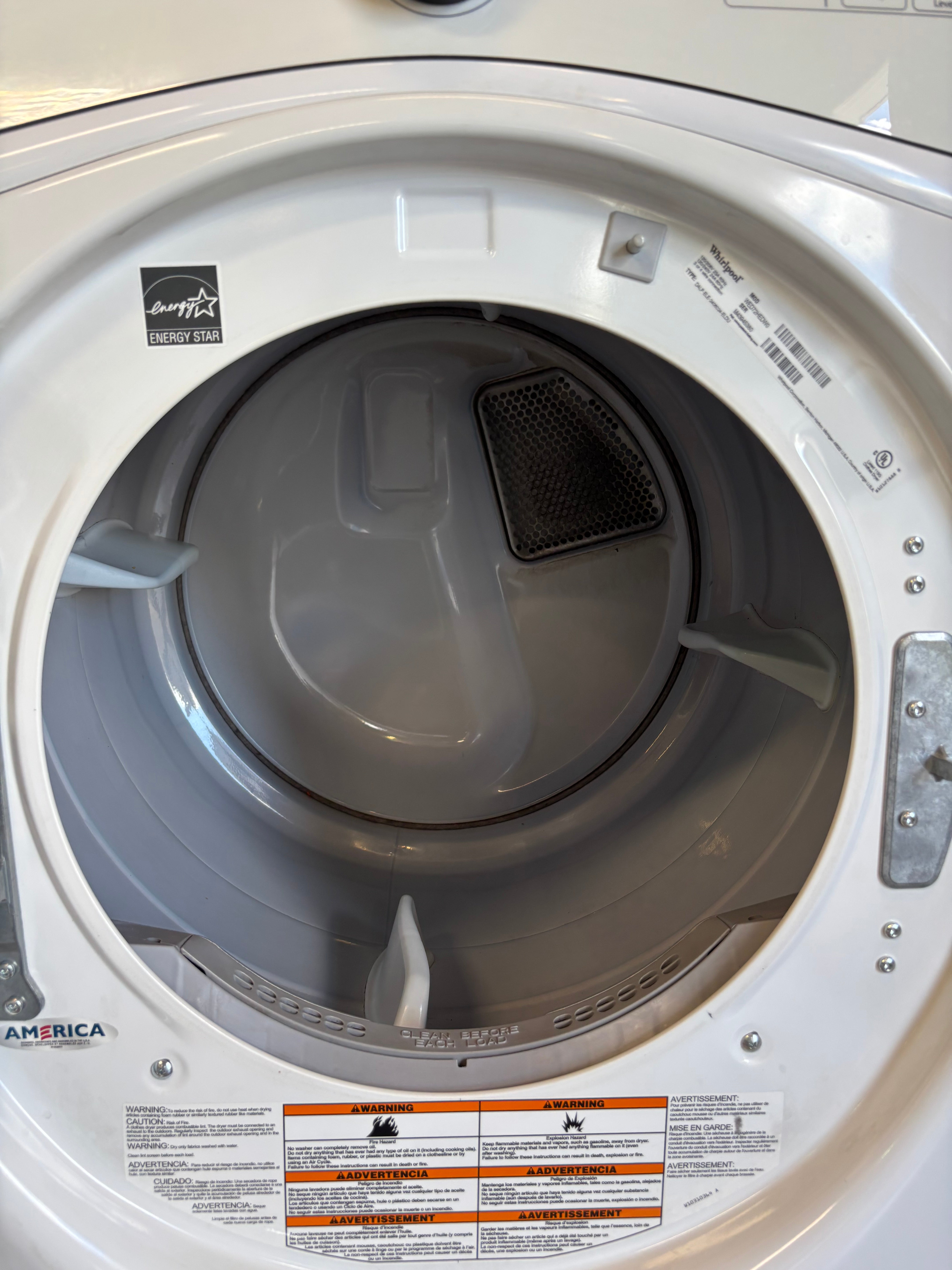 White Whirlpool Duet Dryer