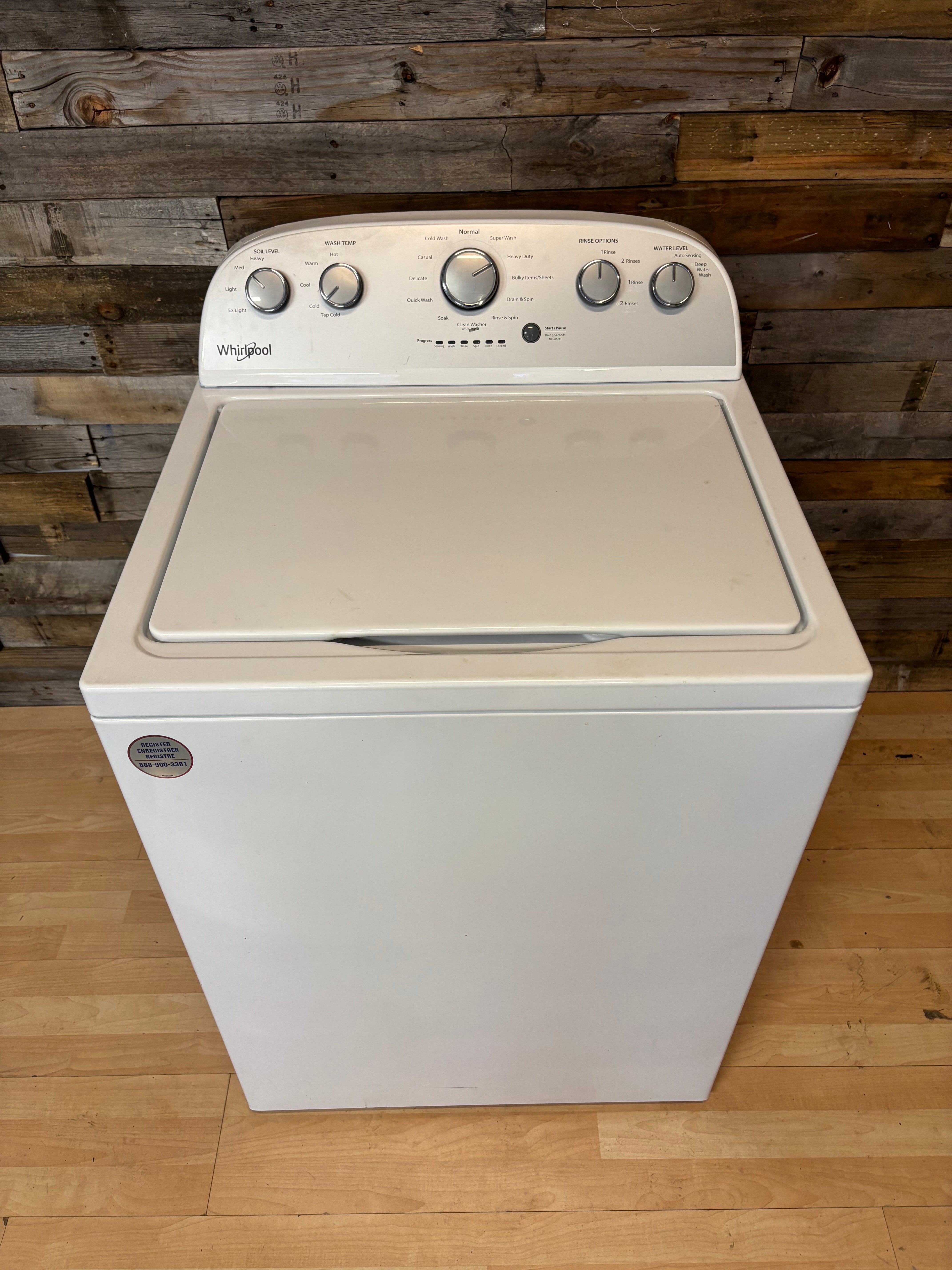 Whirlpool Grey Face Top Load Washer