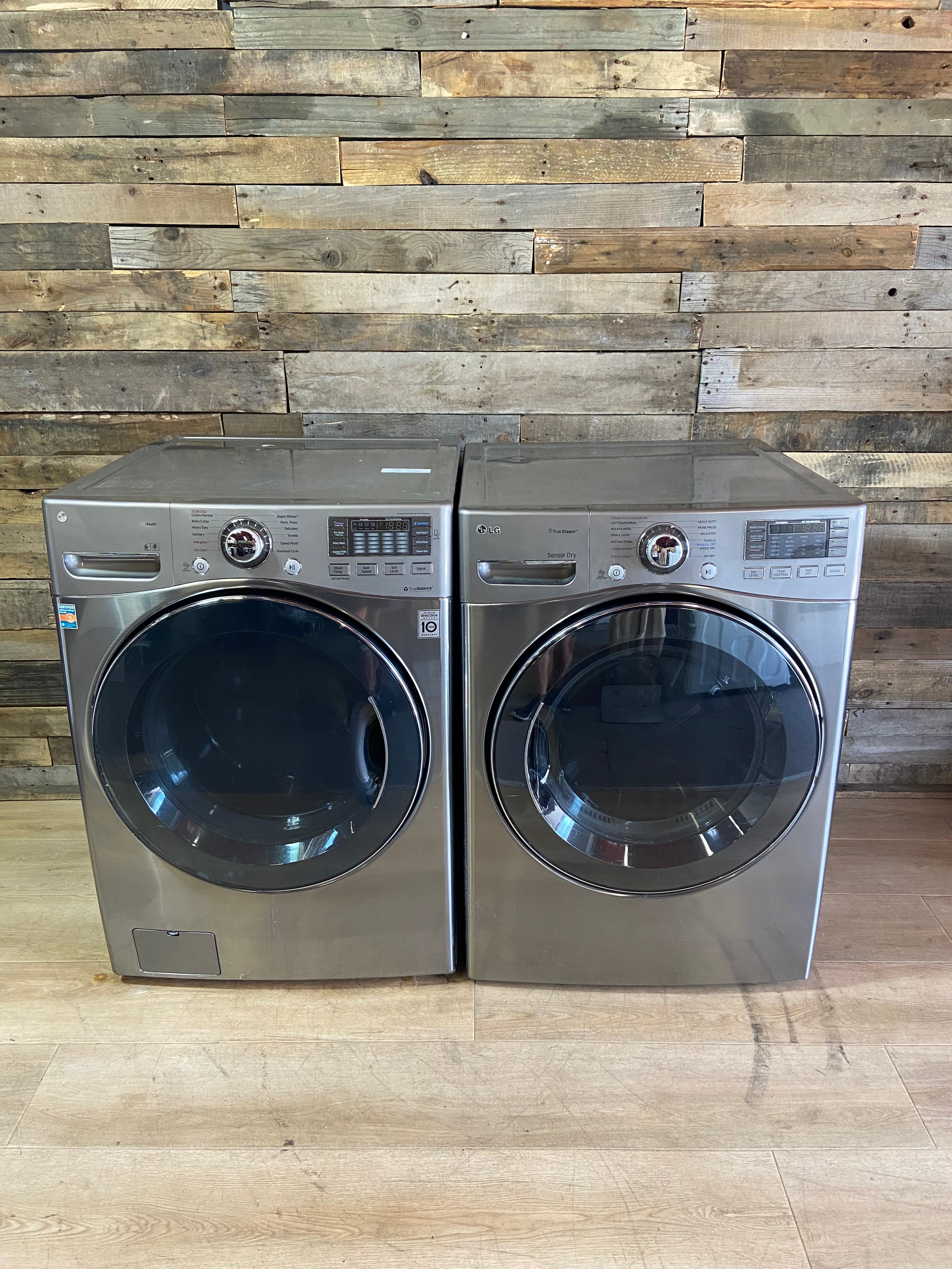 LG Front Load Direct Drive Stainless Washer & Dryer Set