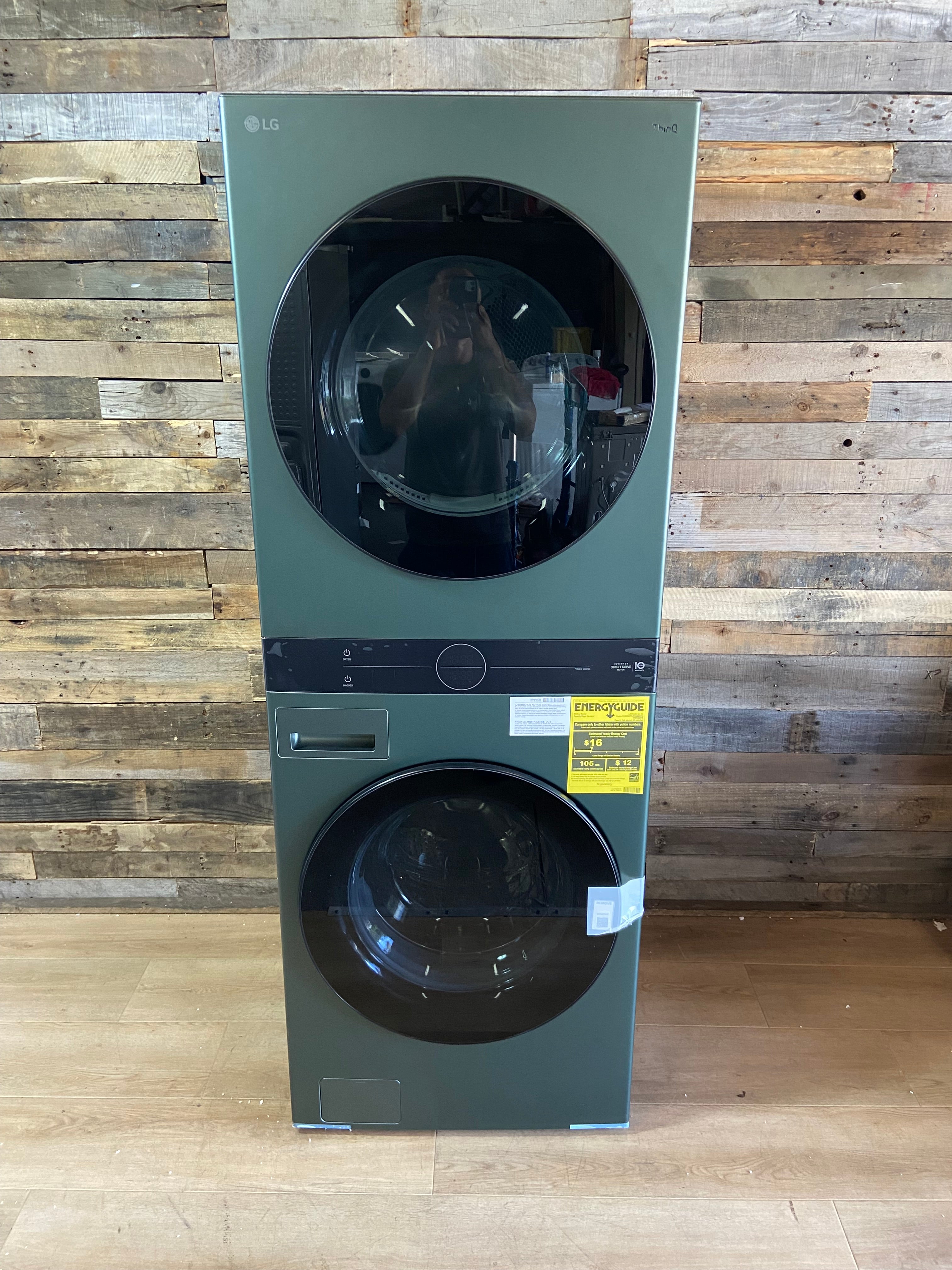 Single Unit Front Load LG WashTower™ with Center Control™ 4.5 cu. ft. Washer and 7.4 cu. ft. Electric Dryer