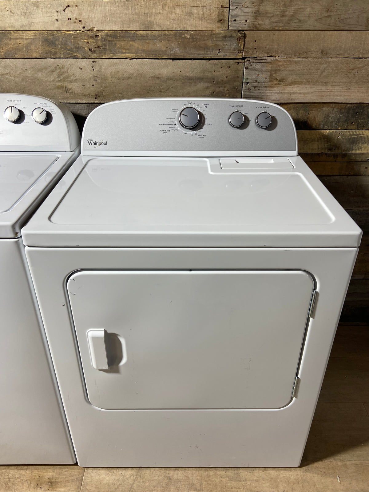 Whirlpool Grey Panel Washer Dryer Set