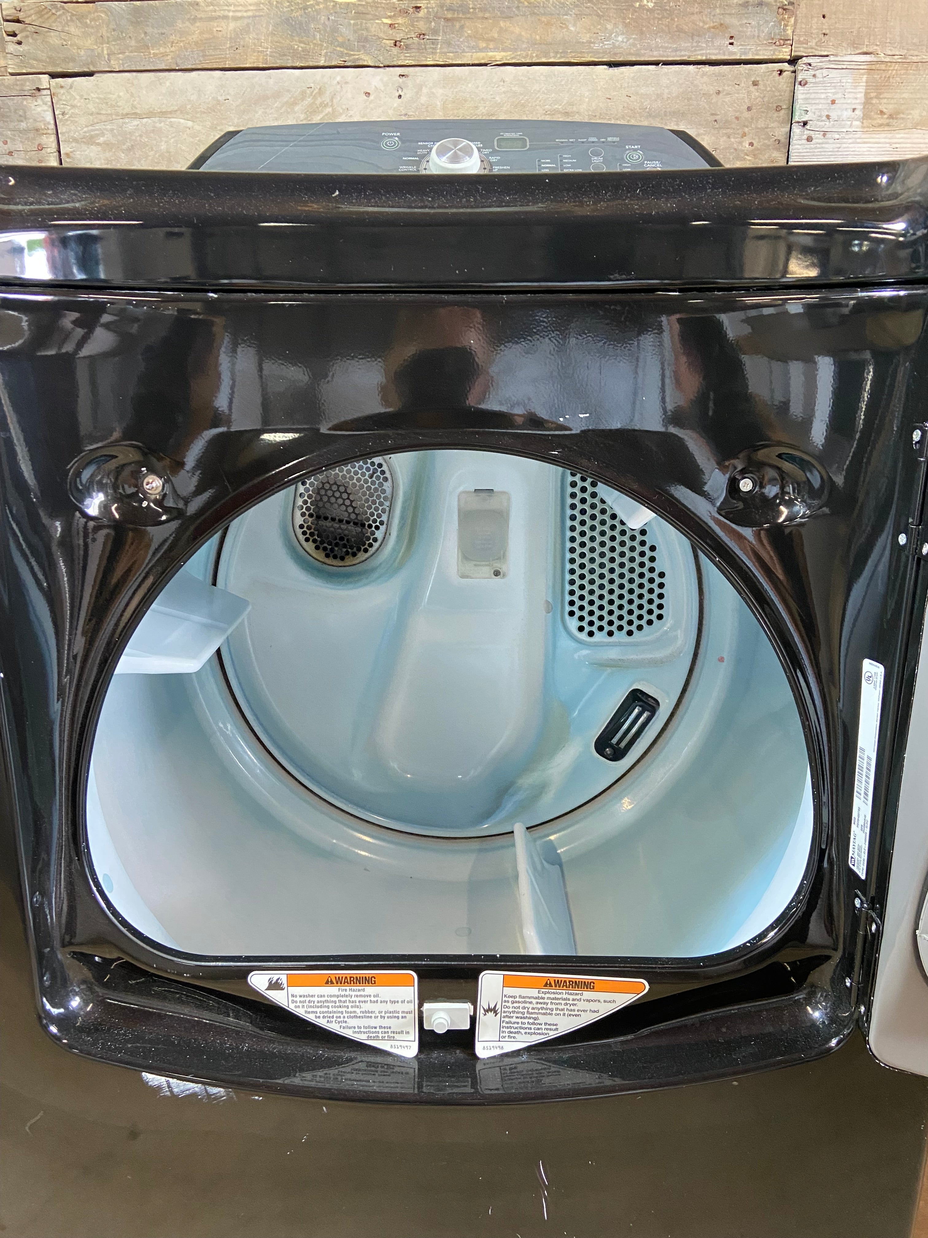 Maytag Black Large Capacity Dryer