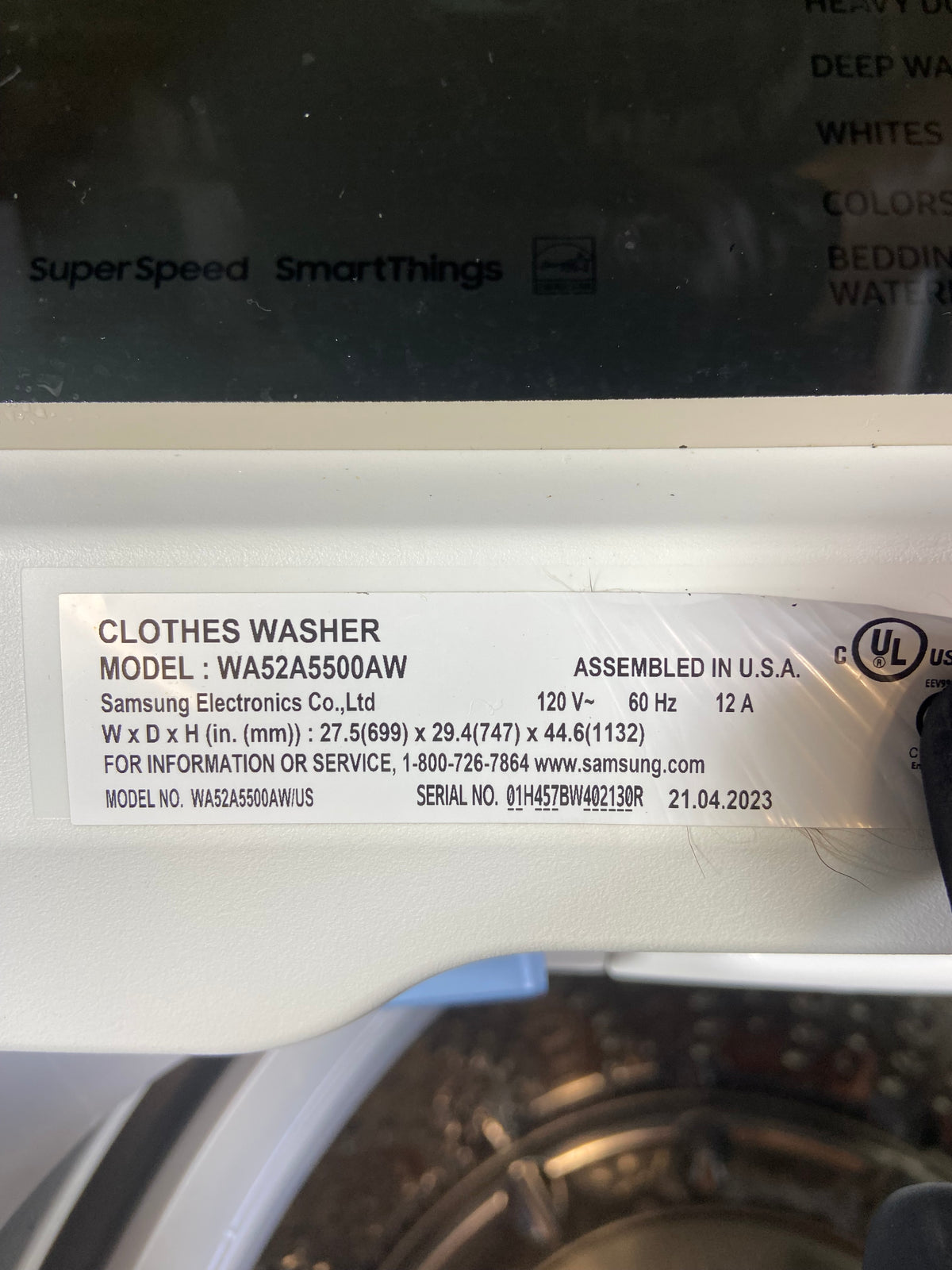 Samsung White 5.0 Cu Ft Top Load Washer