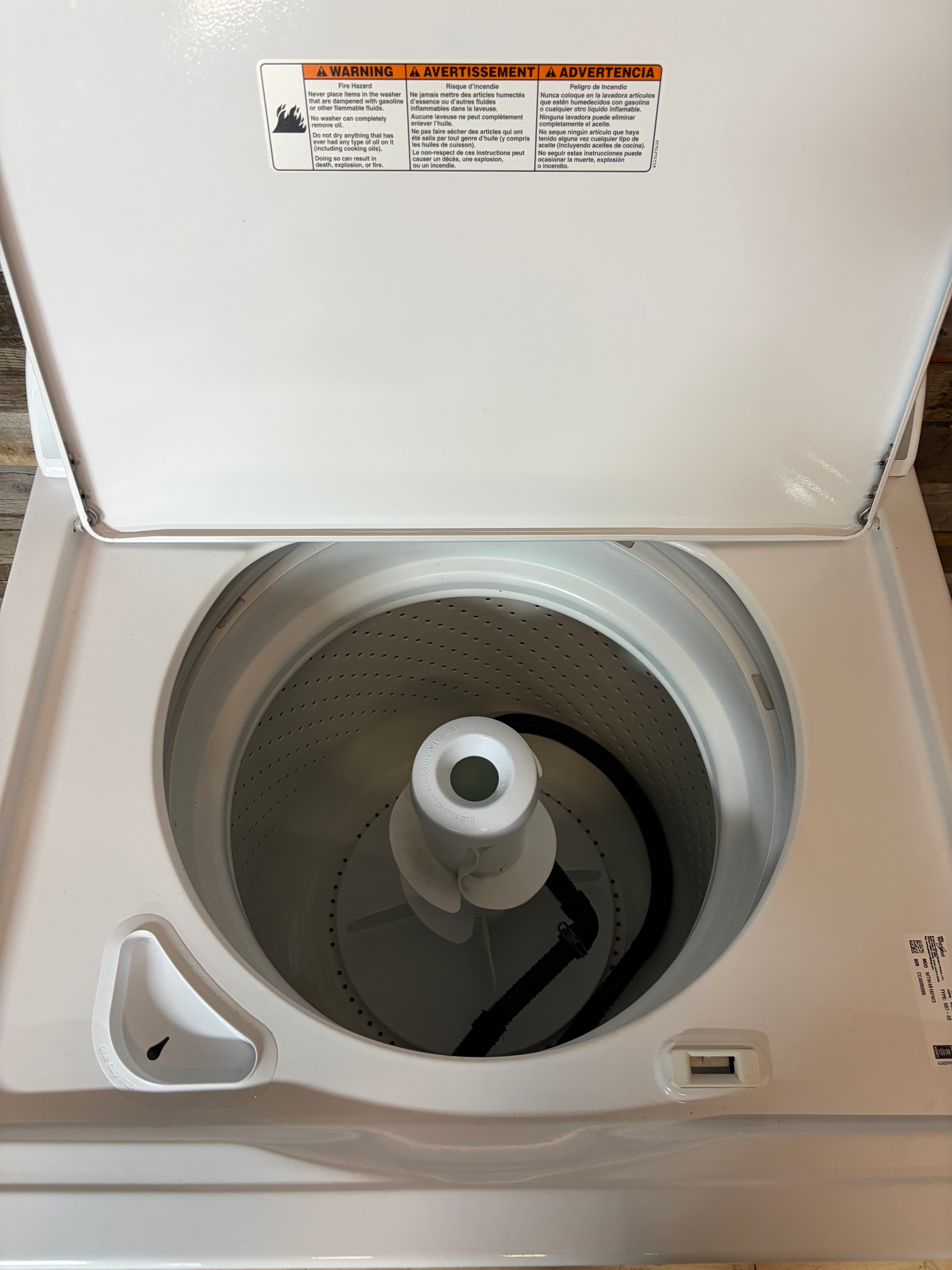 Whirlpool Grey Face Top Load Washer