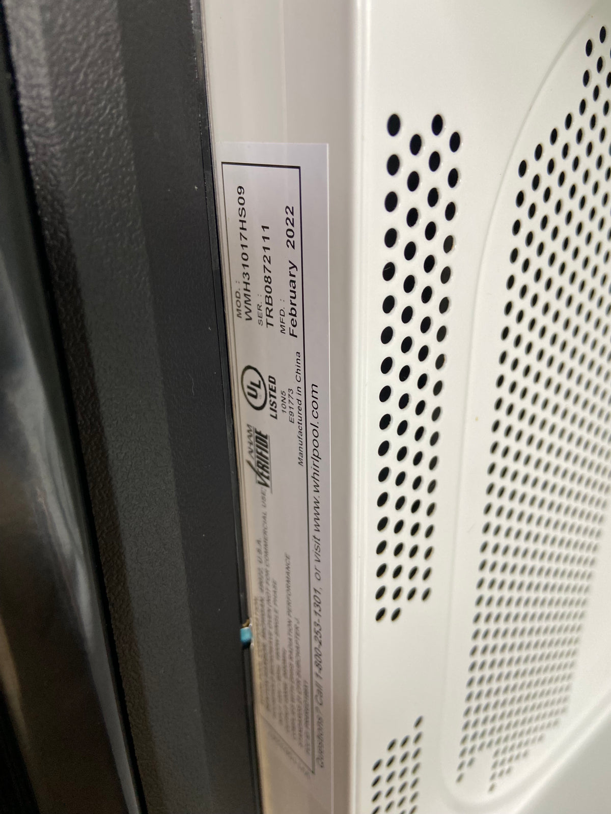 Whirlpool Stainless Steel Over The Range Microwave