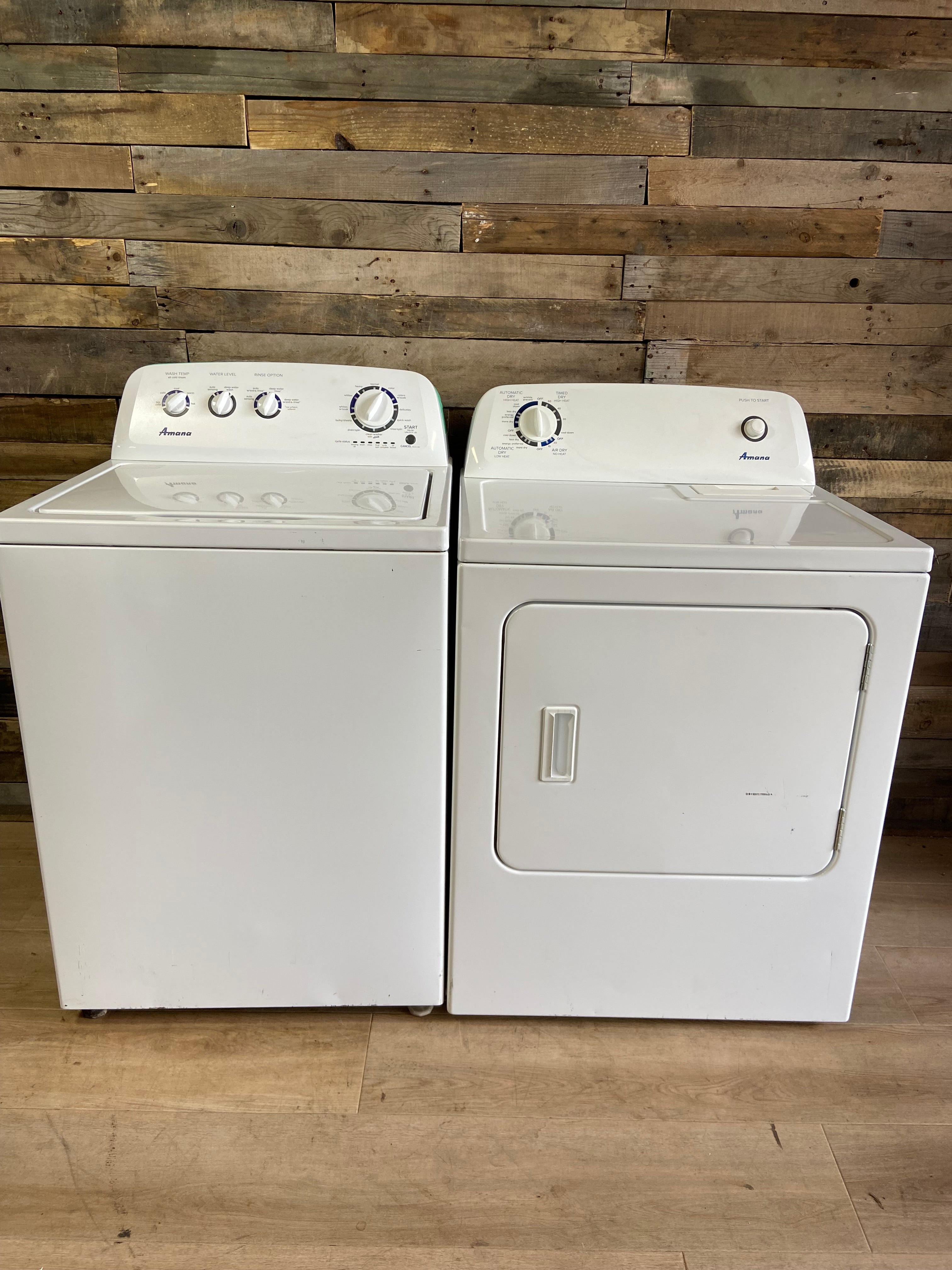 Amana Top Load Large Capacity Washer & Dryer Set