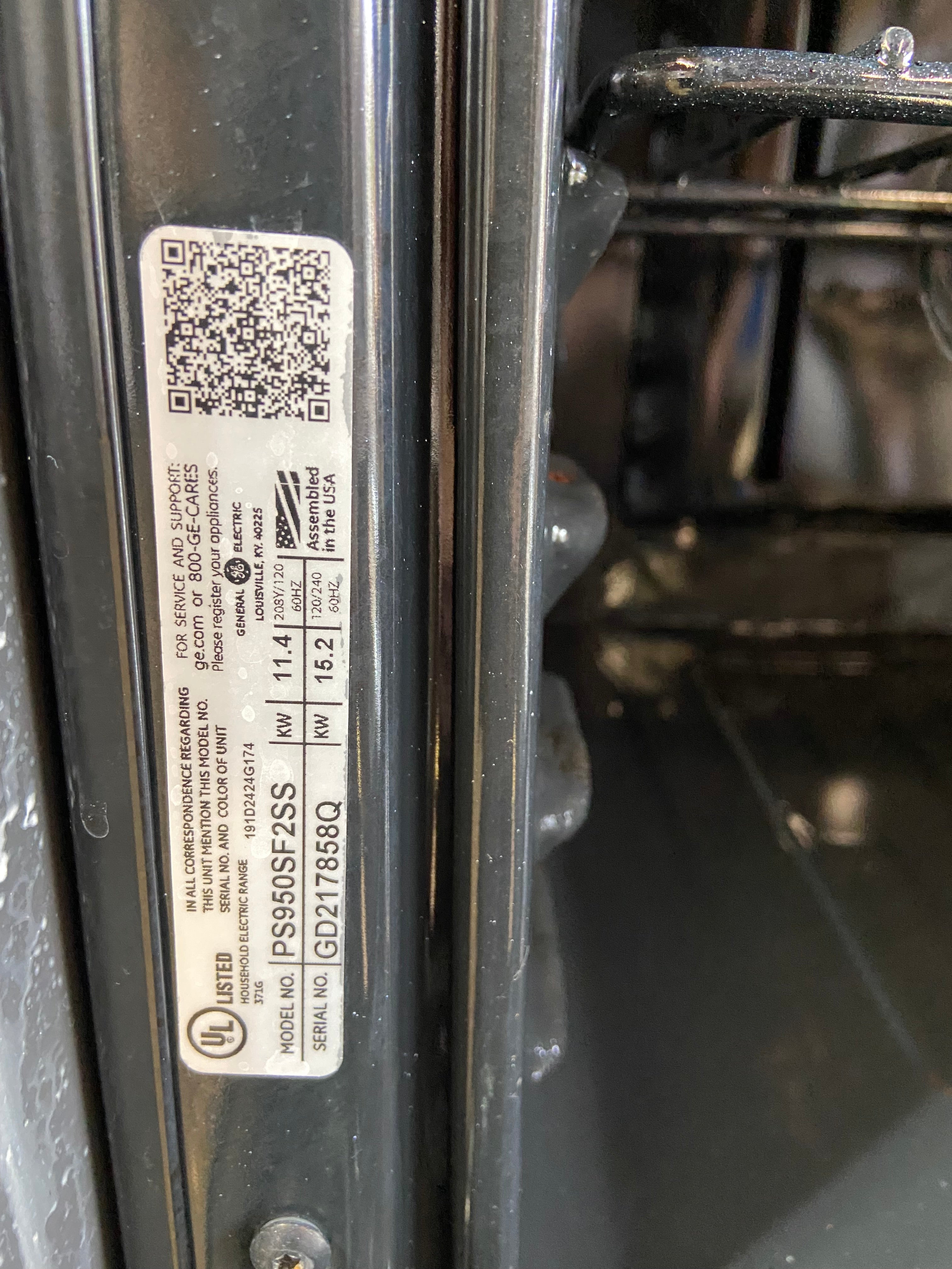 GE Double Oven Slide in Range