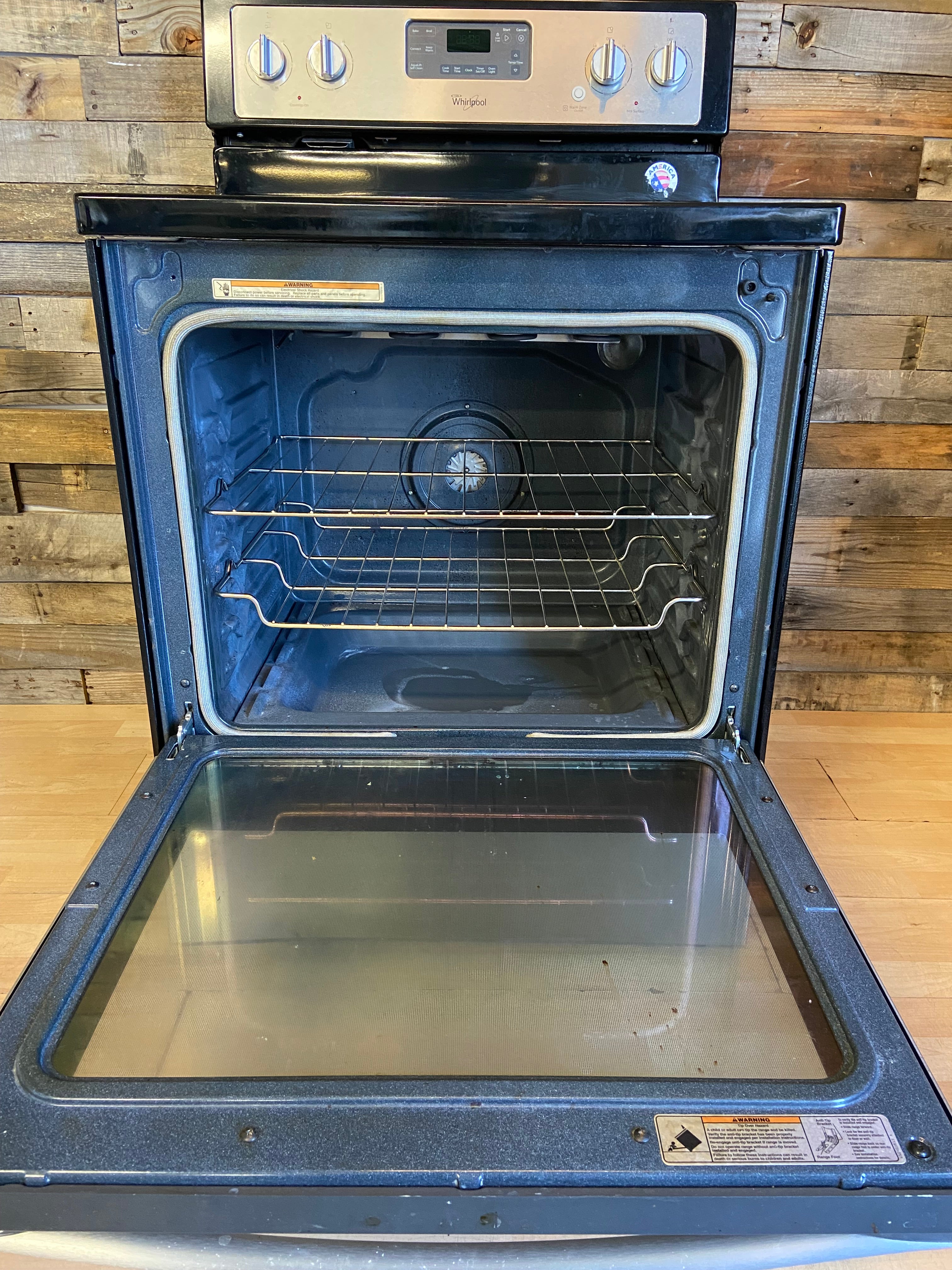 Whirlpool Stainless 5 Burner Convection Range
